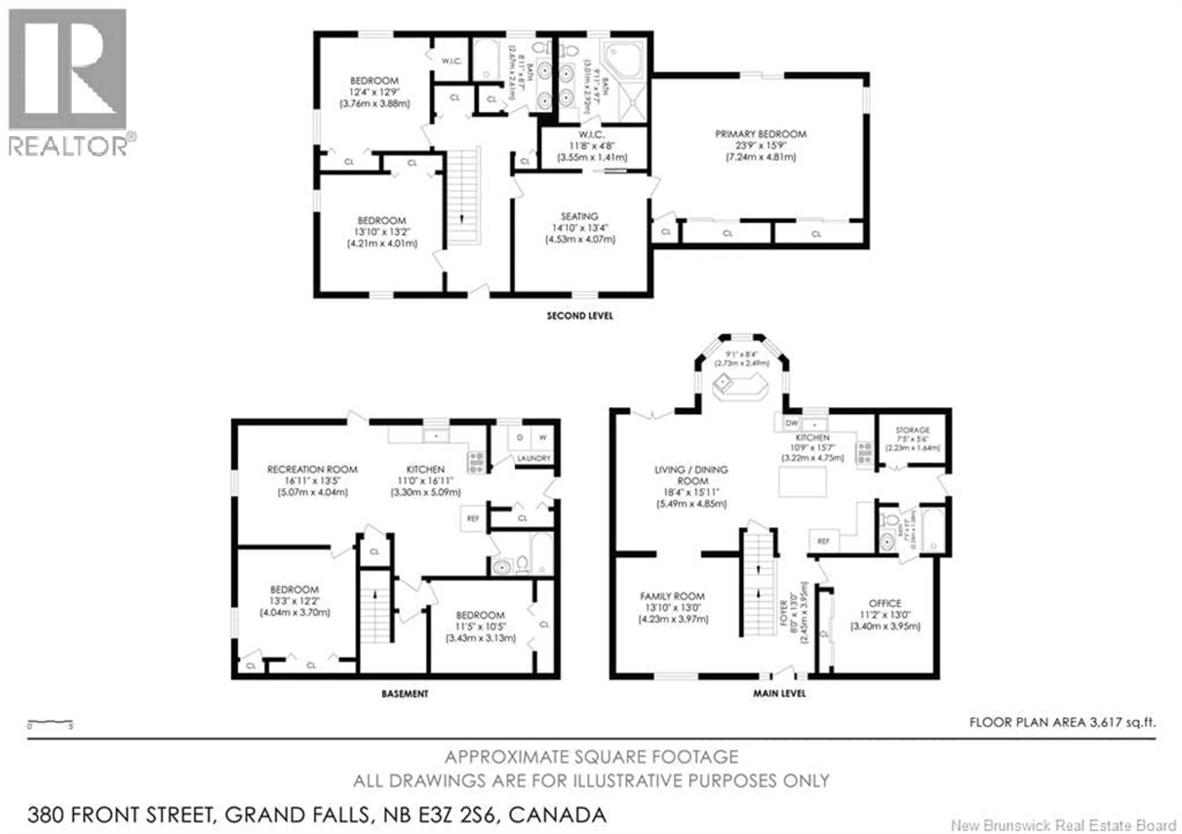 Floor plan for 380 FRONT STREET, Grand Falls New Brunswick E3Z2S6