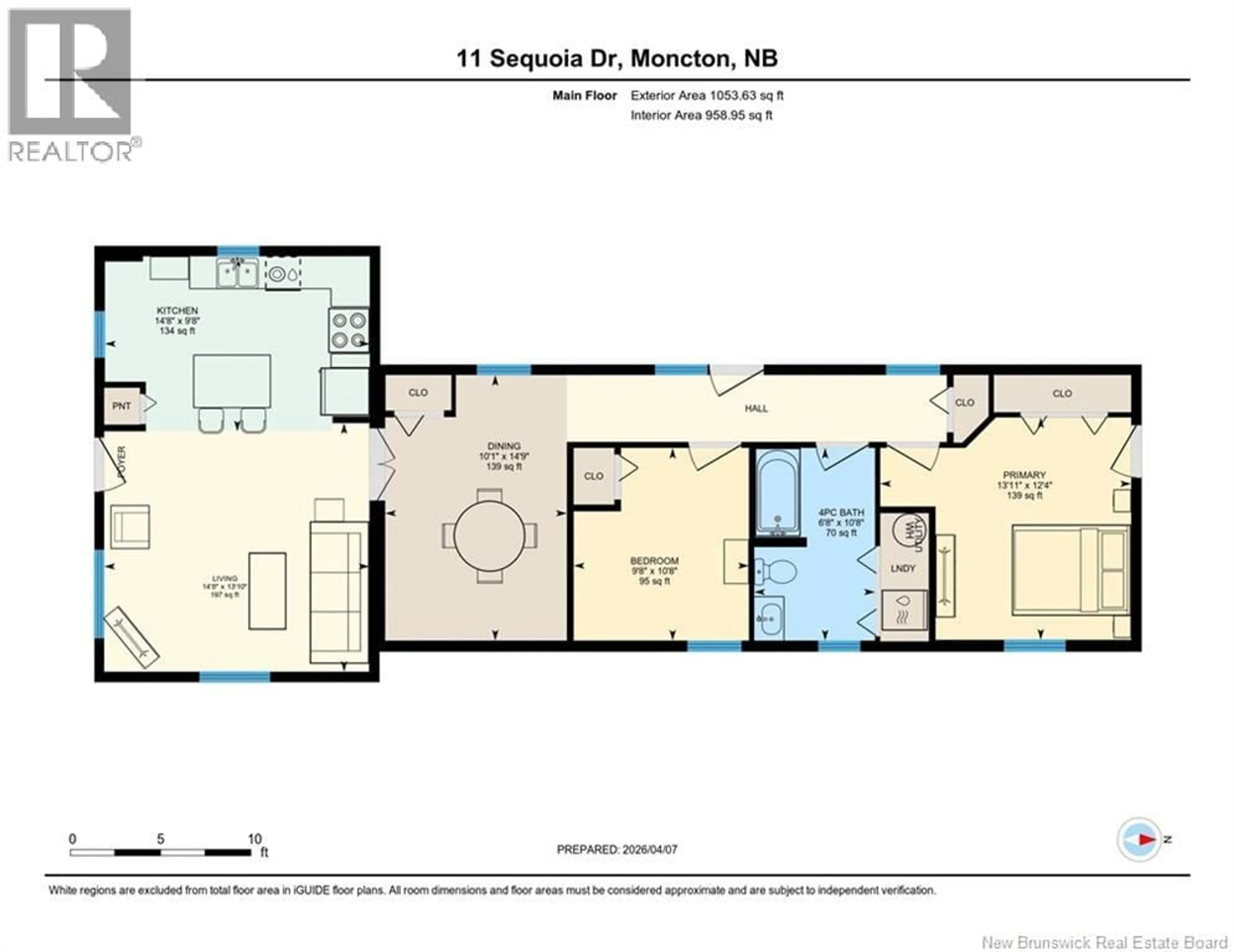 Floor plan for 11 SEQUOIA DRIVE, Moncton New Brunswick E1E0A1