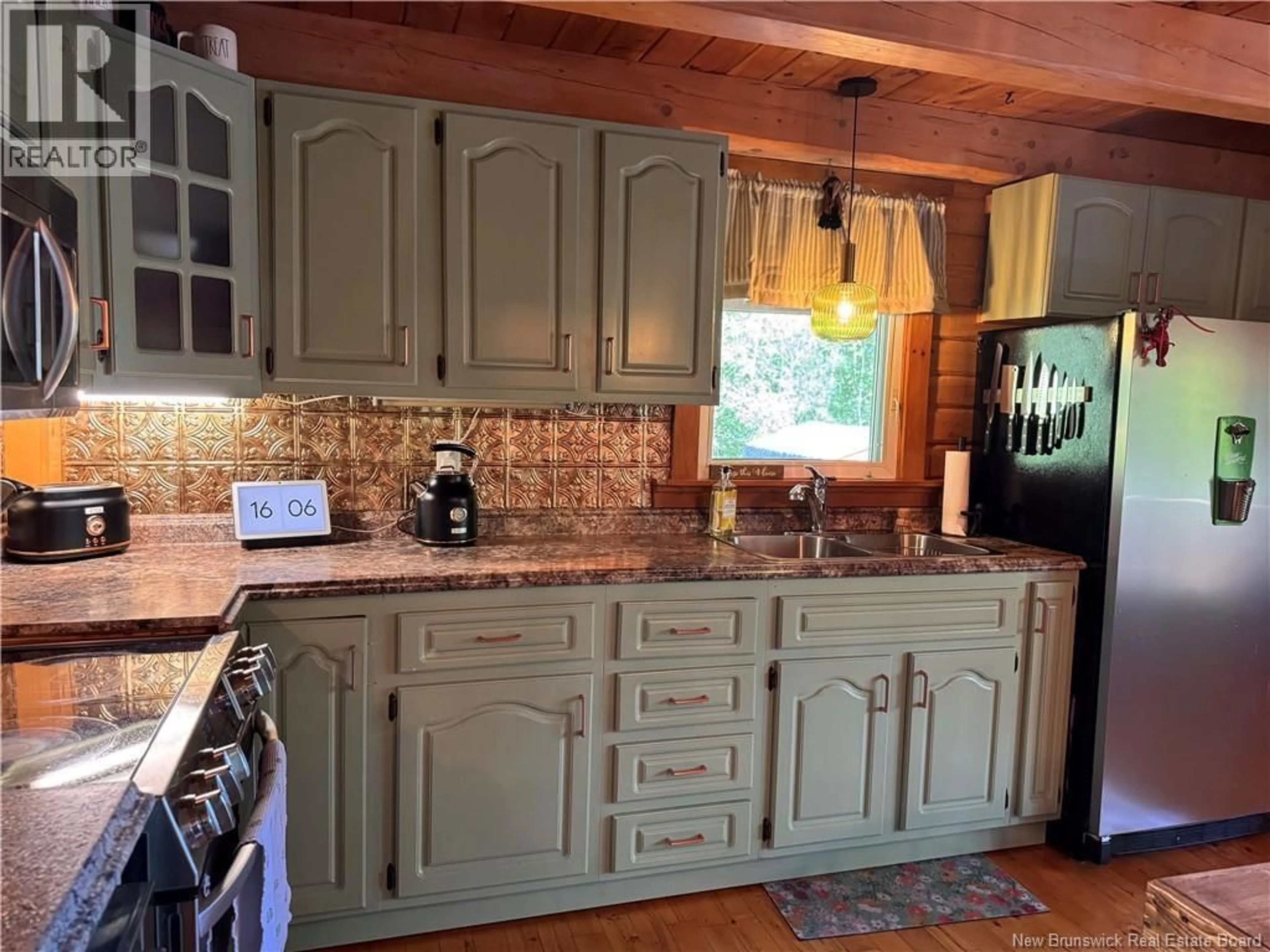 Rustic kitchen, ceramic/tile floor for 857 ROUTE 160, Allardville New Brunswick E8L1L1