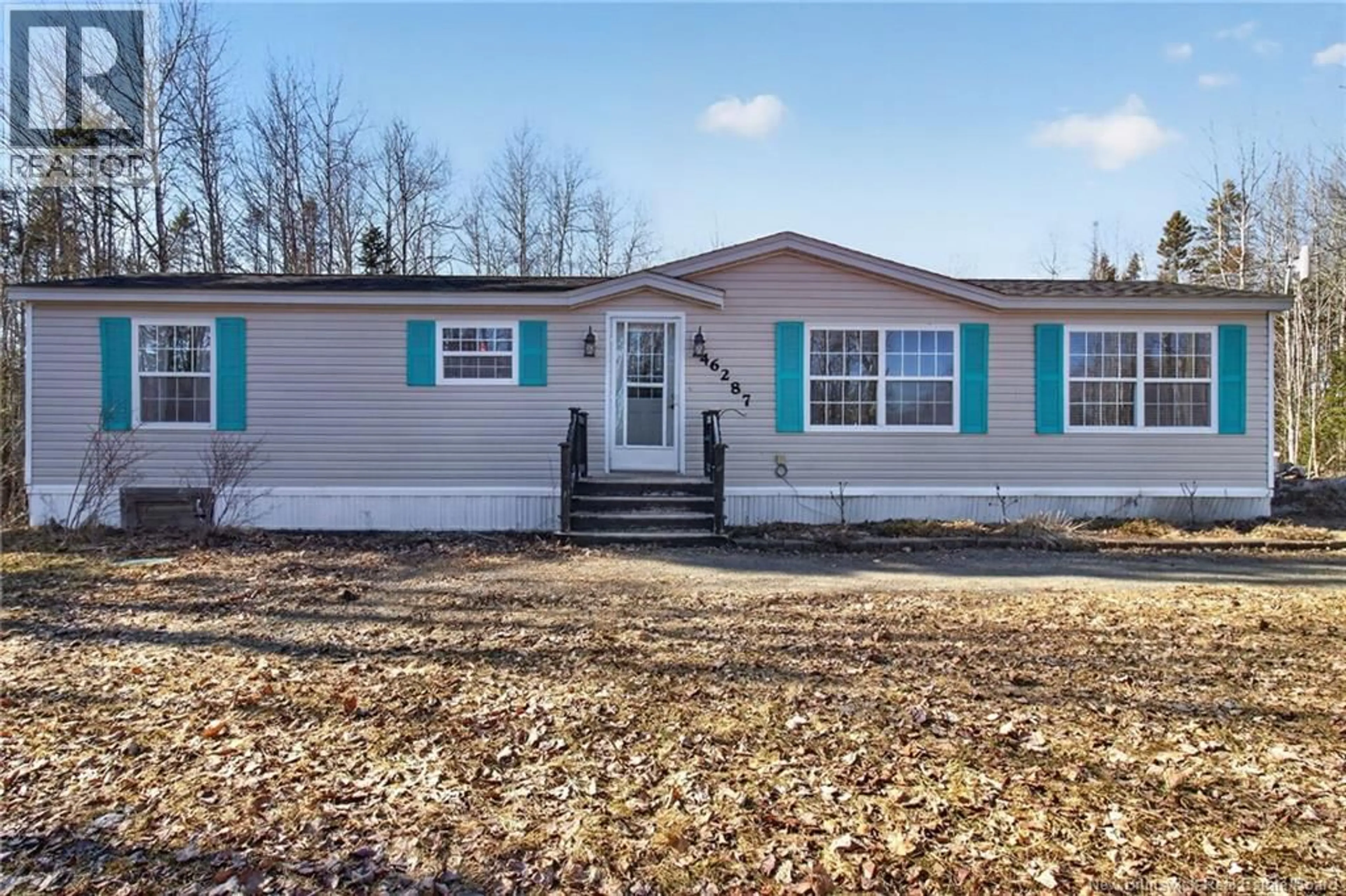 Home with vinyl exterior material, street for 46287 HOMESTEAD ROAD, Salisbury New Brunswick E4J1Y6