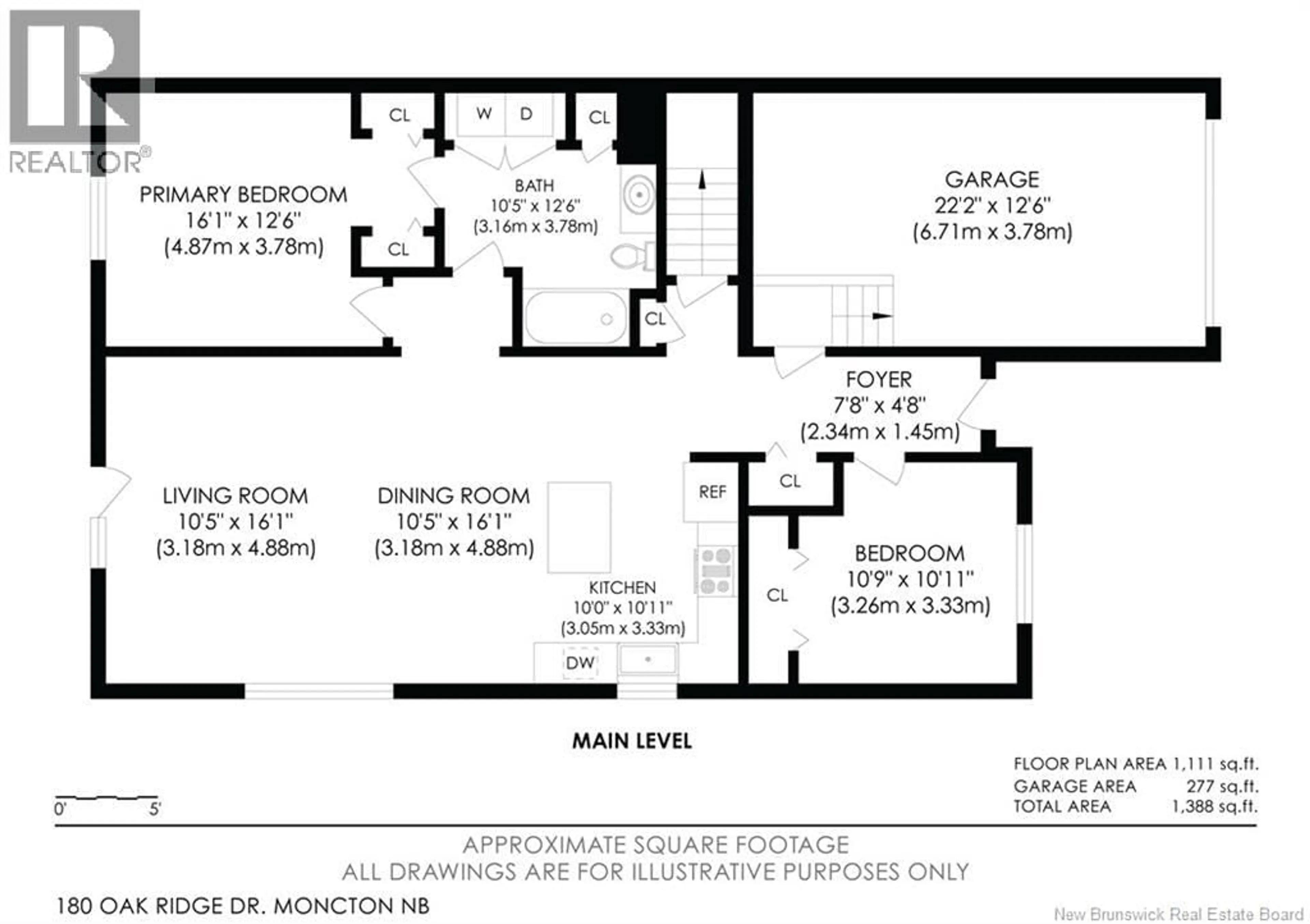 Floor plan for 180 OAK RIDGE DRIVE, Moncton New Brunswick E1G0M5