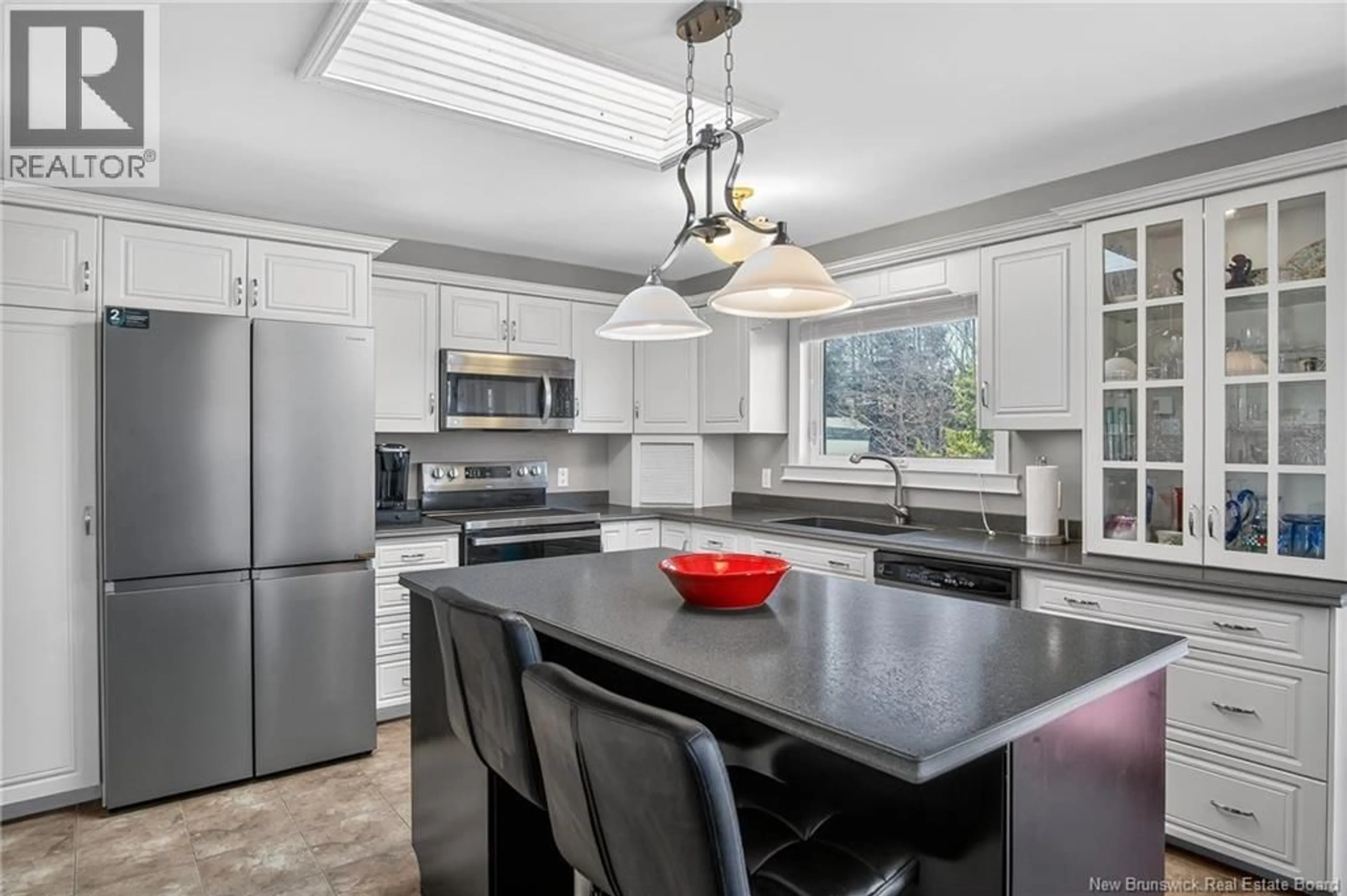 Open concept kitchen, ceramic/tile floor for 23 DAVID STREET, Saint John New Brunswick E2J4J2