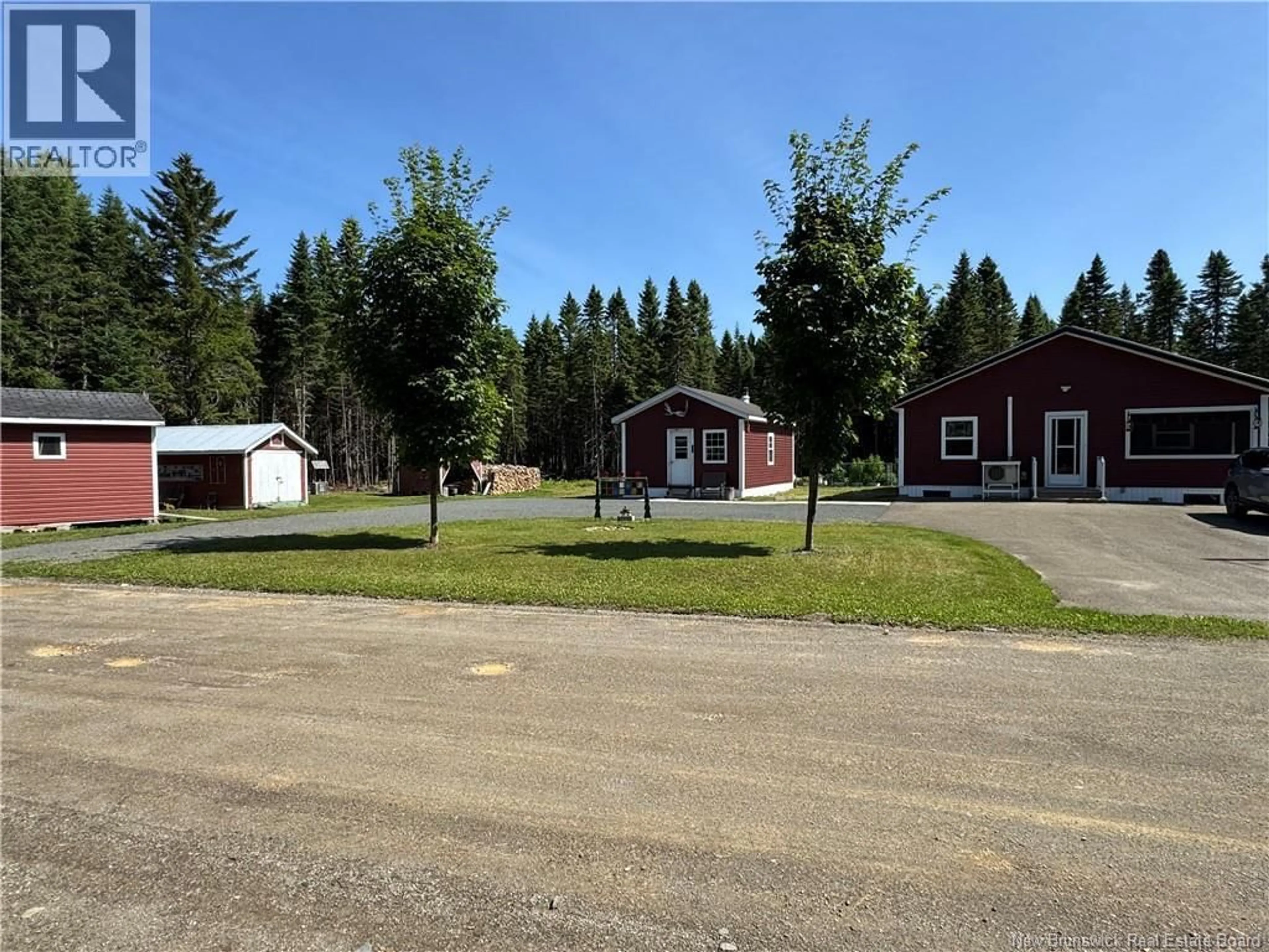 A pic from outside/outdoor area/front of a property/back of a property/a pic from drone, street for 11 BURT CLIFF RD, Juniper New Brunswick E7L1J1