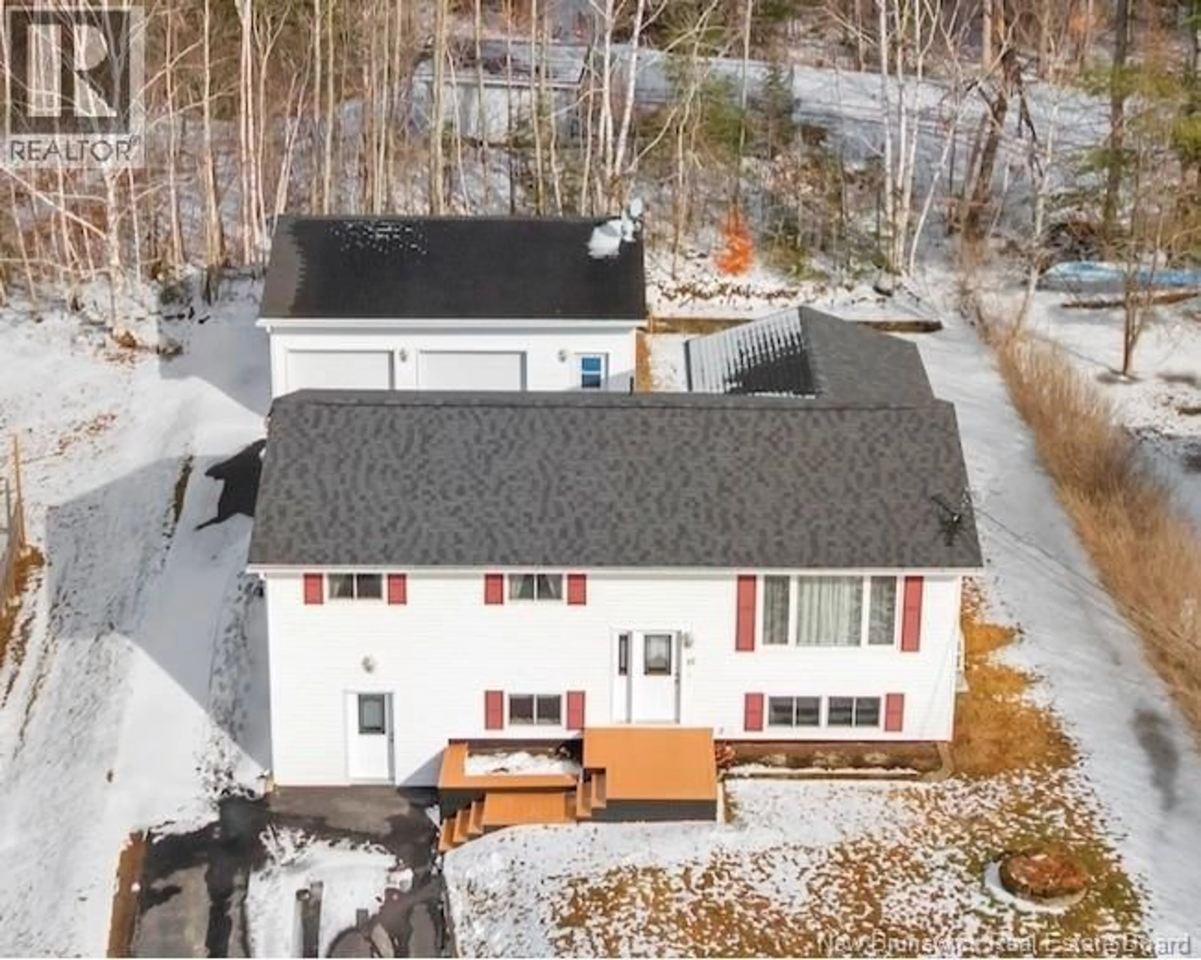 A pic from outside/outdoor area/front of a property/back of a property/a pic from drone, unknown for 16 SLOAT STREET, Hanwell New Brunswick E3C1M4