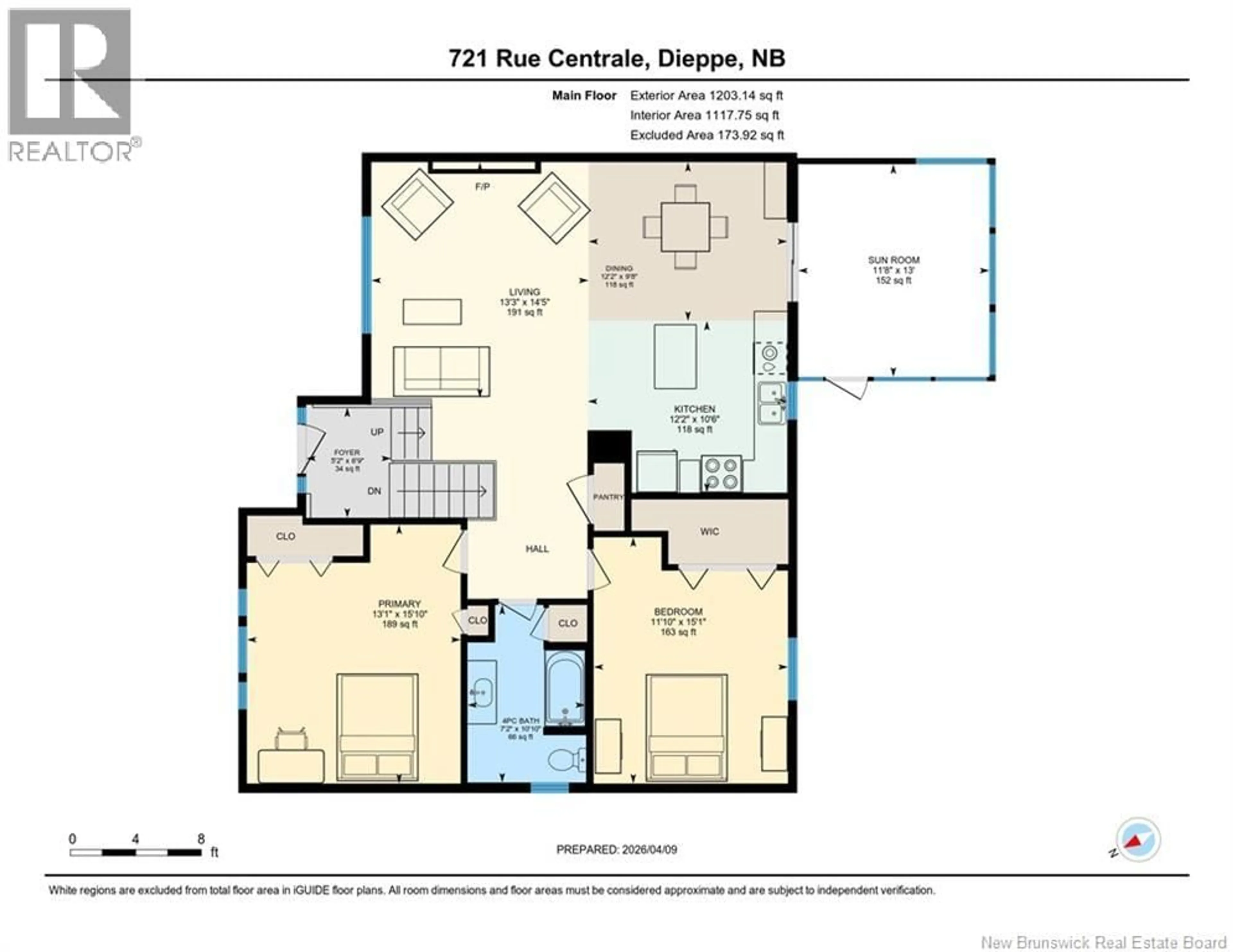 Floor plan for 721 CENTRALE STREET, Dieppe New Brunswick E1A6L9