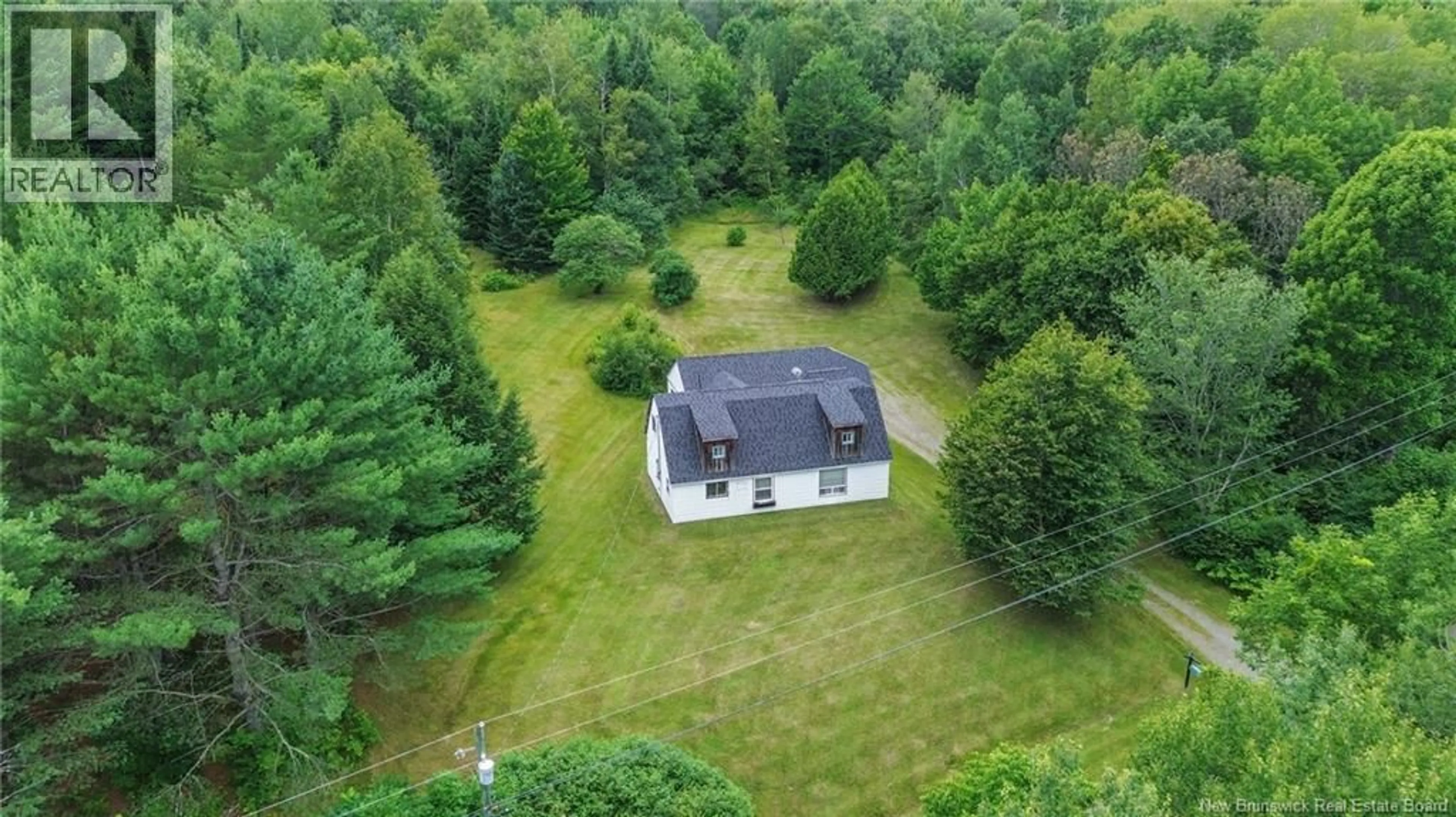 A pic from outside/outdoor area/front of a property/back of a property/a pic from drone, forest/trees view for 25 FORT MEDUCTIC ROAD, Hay Settlement New Brunswick E7N2V4
