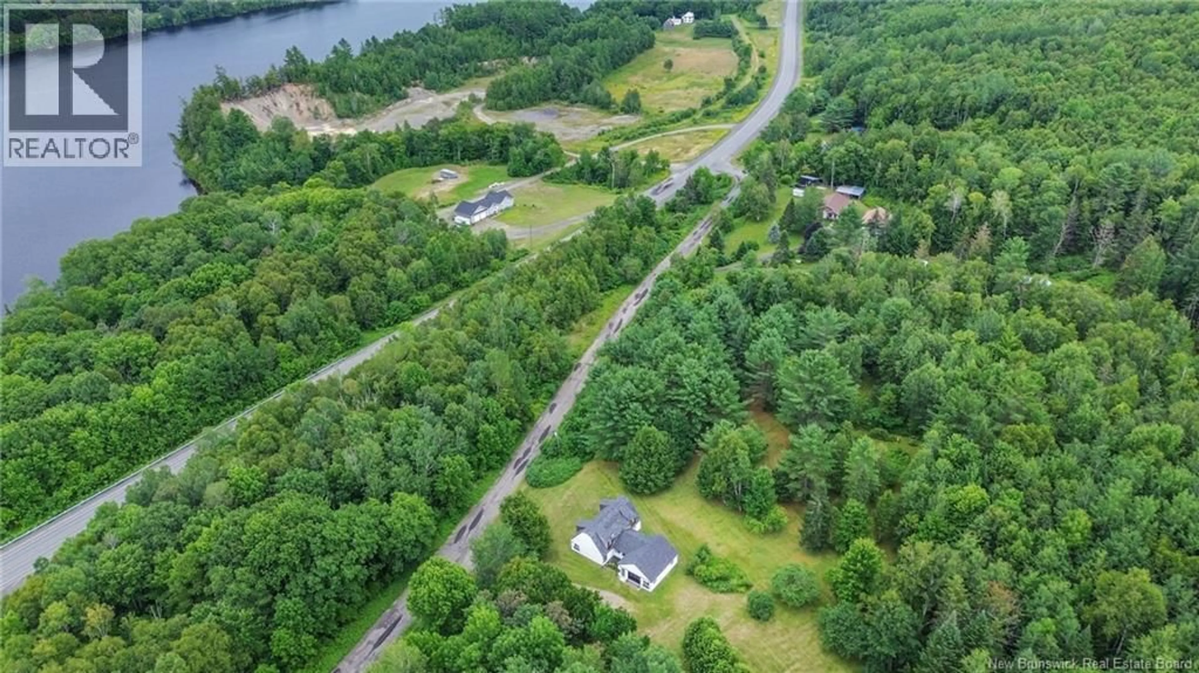 A pic from outside/outdoor area/front of a property/back of a property/a pic from drone, water/lake/river/ocean view for 25 FORT MEDUCTIC ROAD, Hay Settlement New Brunswick E7N2V4