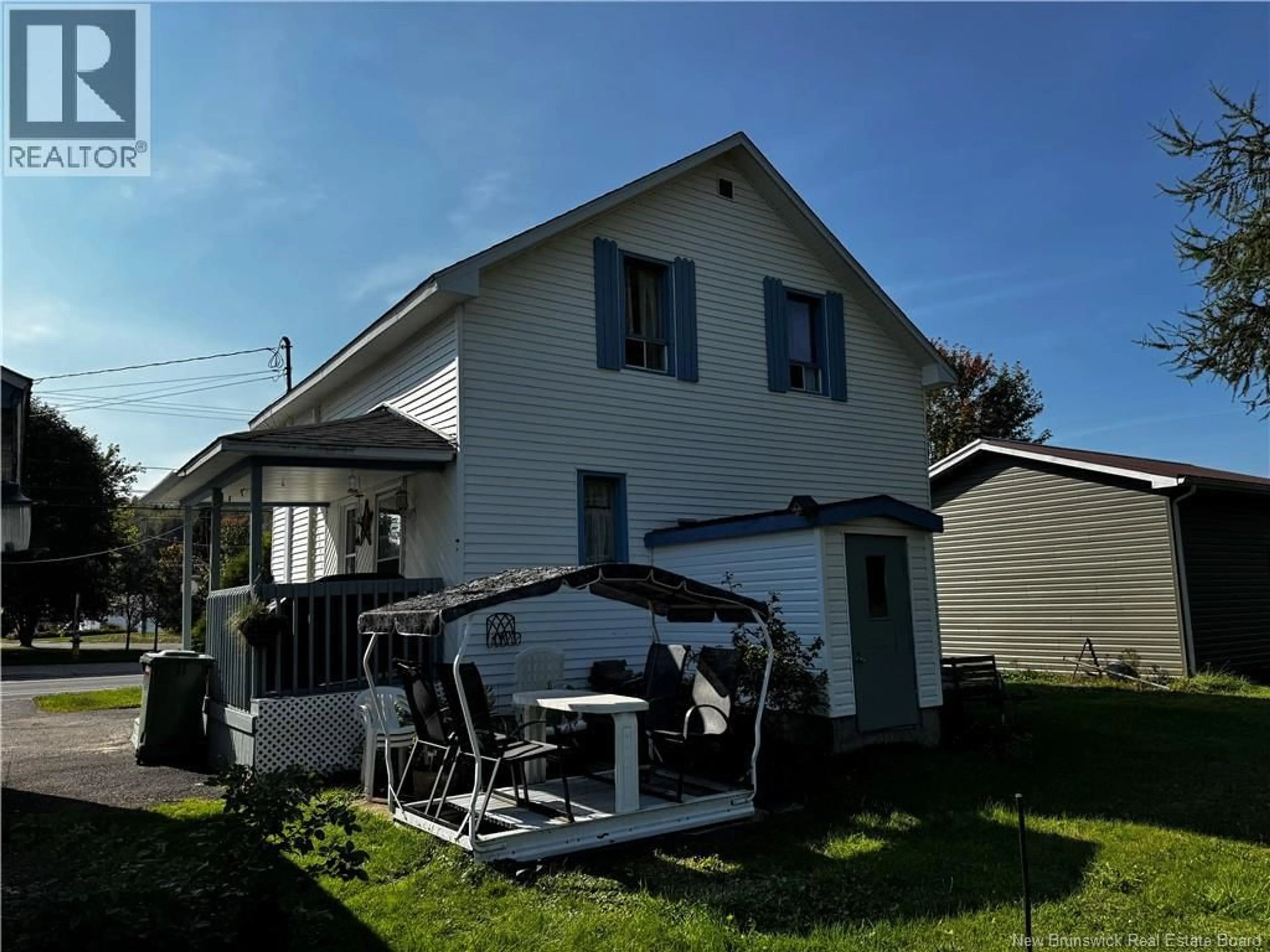 Home with vinyl exterior material, street for 145 ISIDORE-BOUCHER BOULEVARD, Saint-Jacques New Brunswick E7B1W3