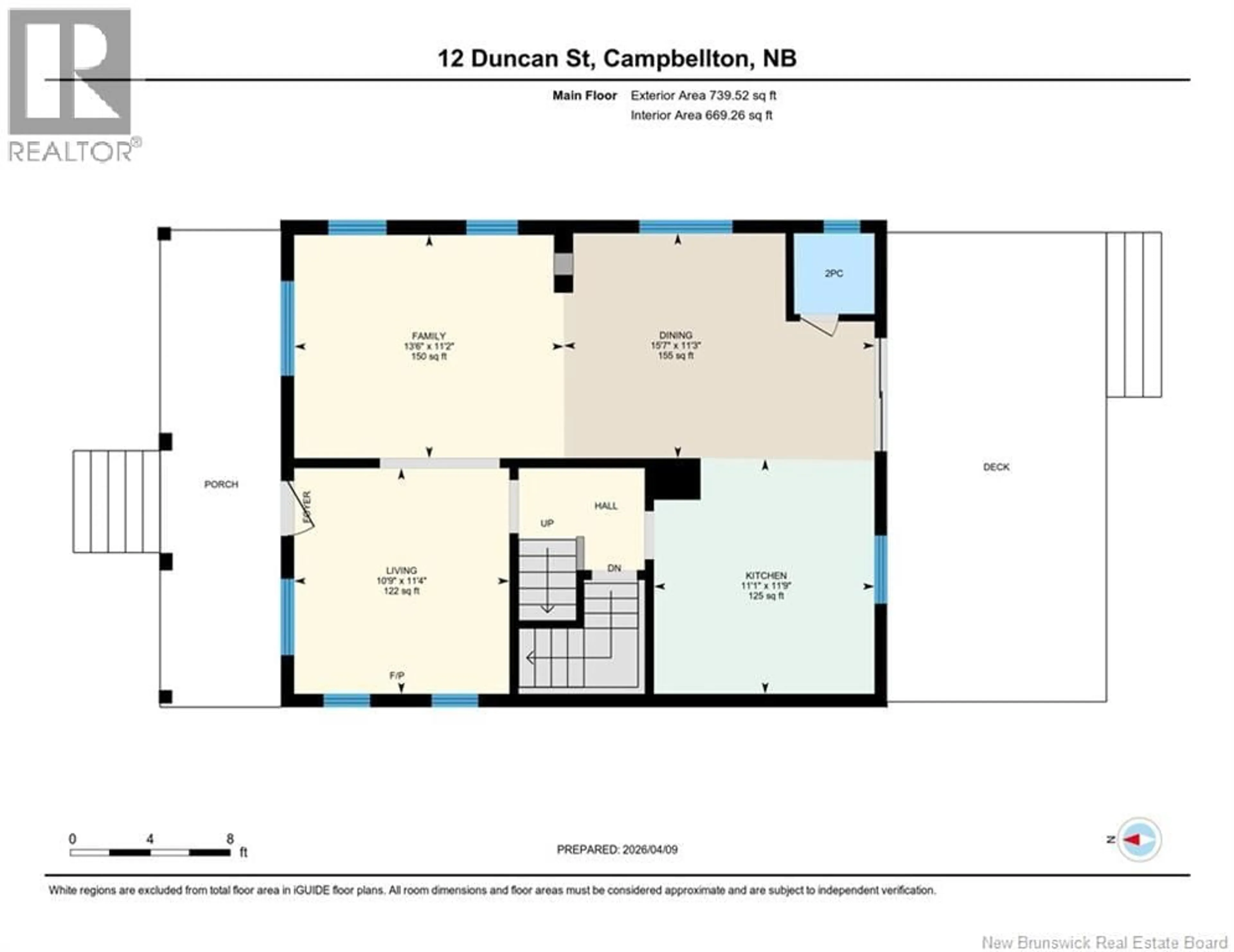 Floor plan for 12 DUNCAN STREET, Campbellton New Brunswick E3N2K4
