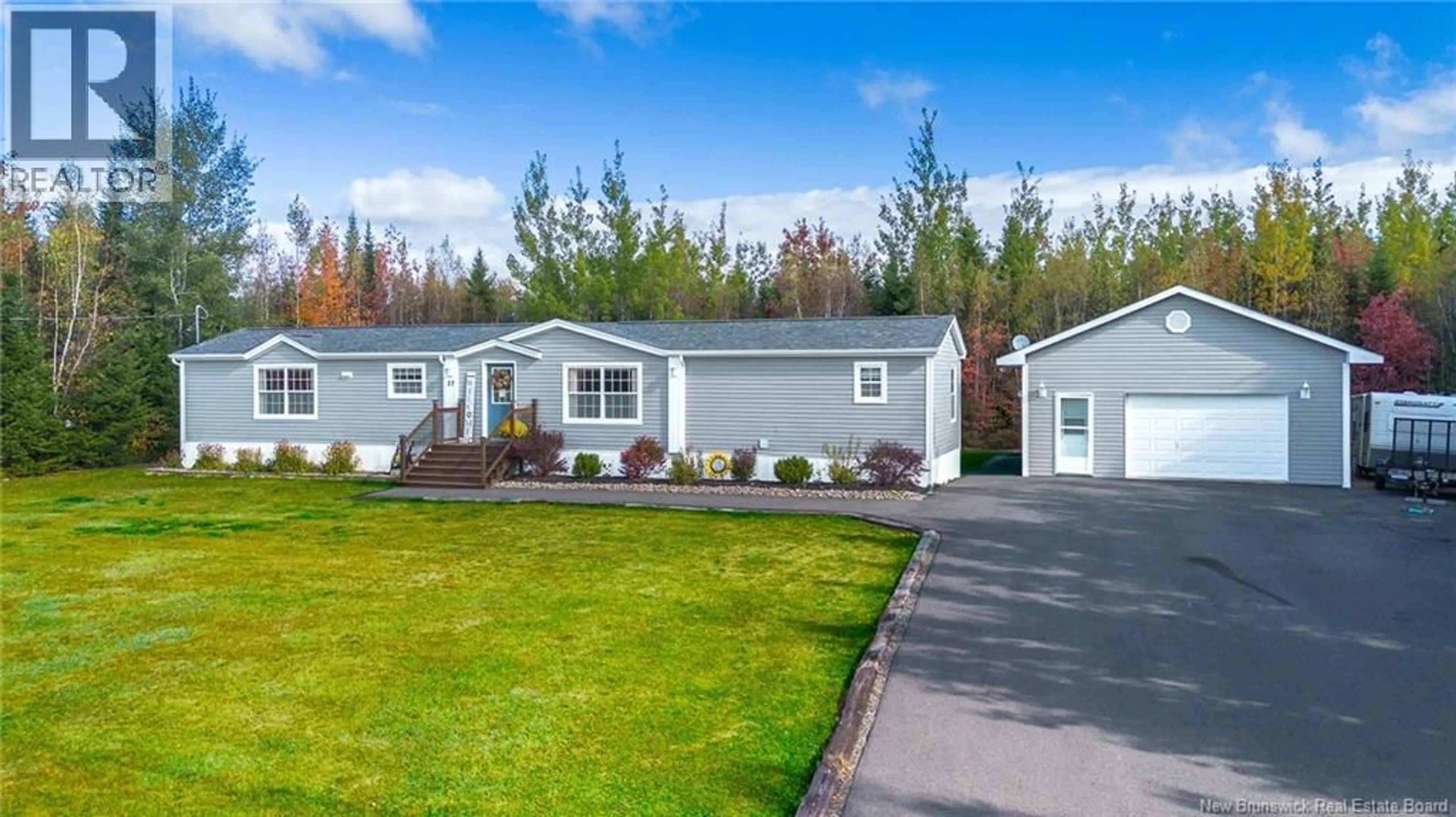 Home with vinyl exterior material, street for 27 CARRIE STREET, Rusagonis New Brunswick E3B0T2