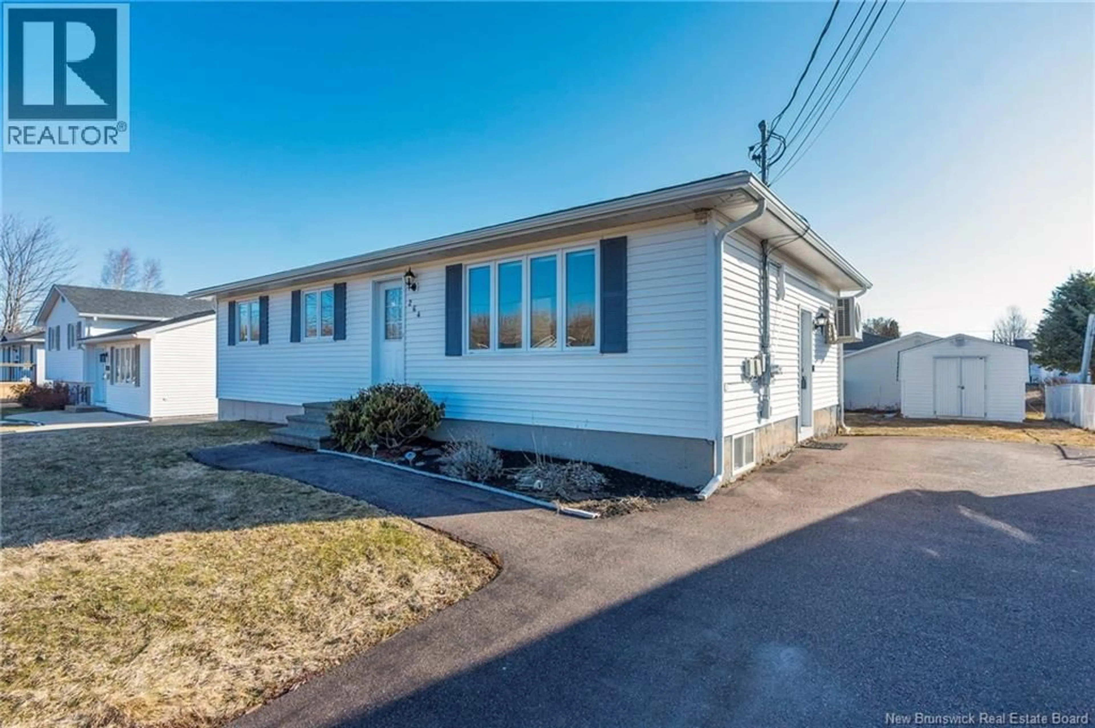 Home with vinyl exterior material, street for 264 TOBIAS STREET, Riverview New Brunswick E1B4W1