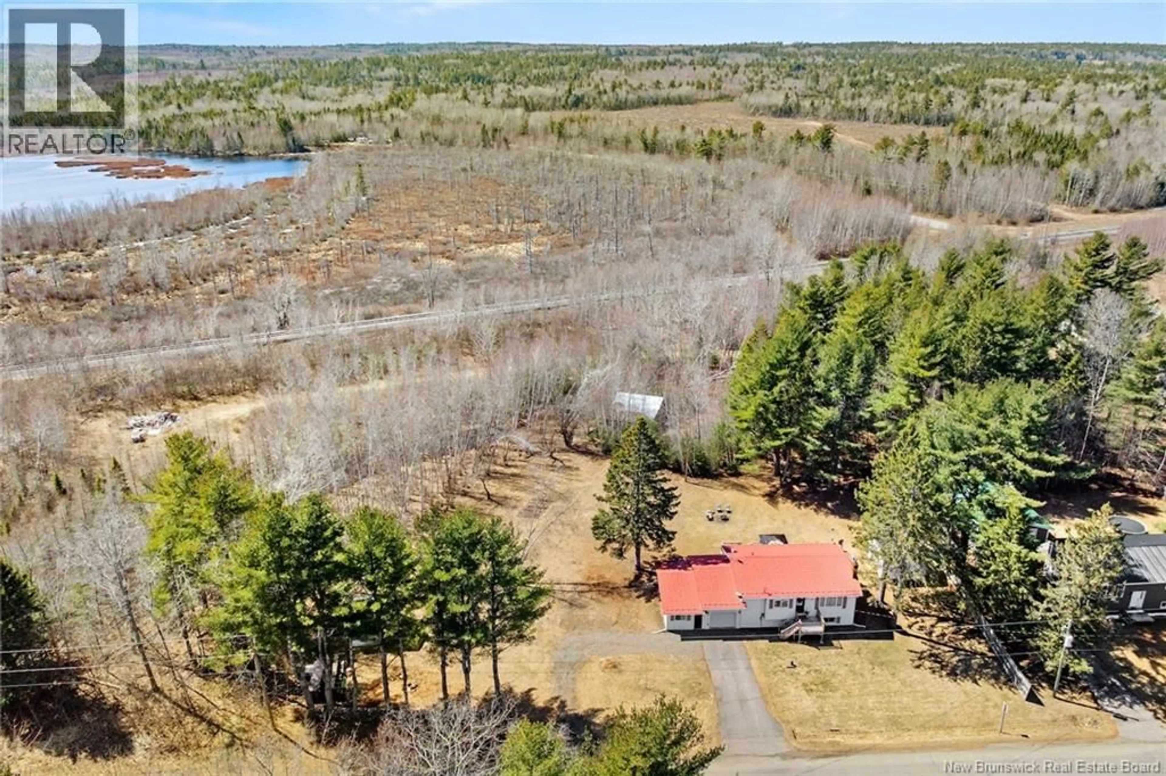 A pic from outside/outdoor area/front of a property/back of a property/a pic from drone, water/lake/river/ocean view for 8 DUPLISEA ROAD, Central Blissville New Brunswick E5L1R9