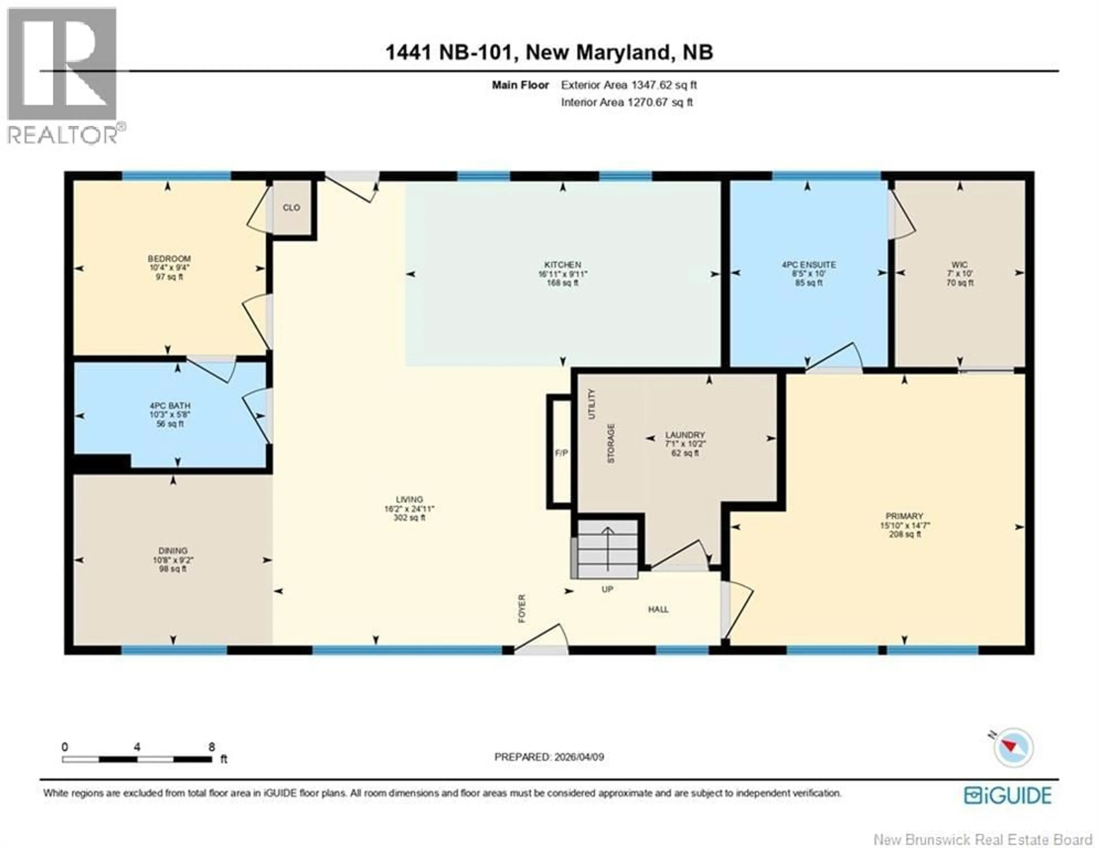 Floor plan for 1441 ROUTE 101, Nasonworth New Brunswick E3B2C8