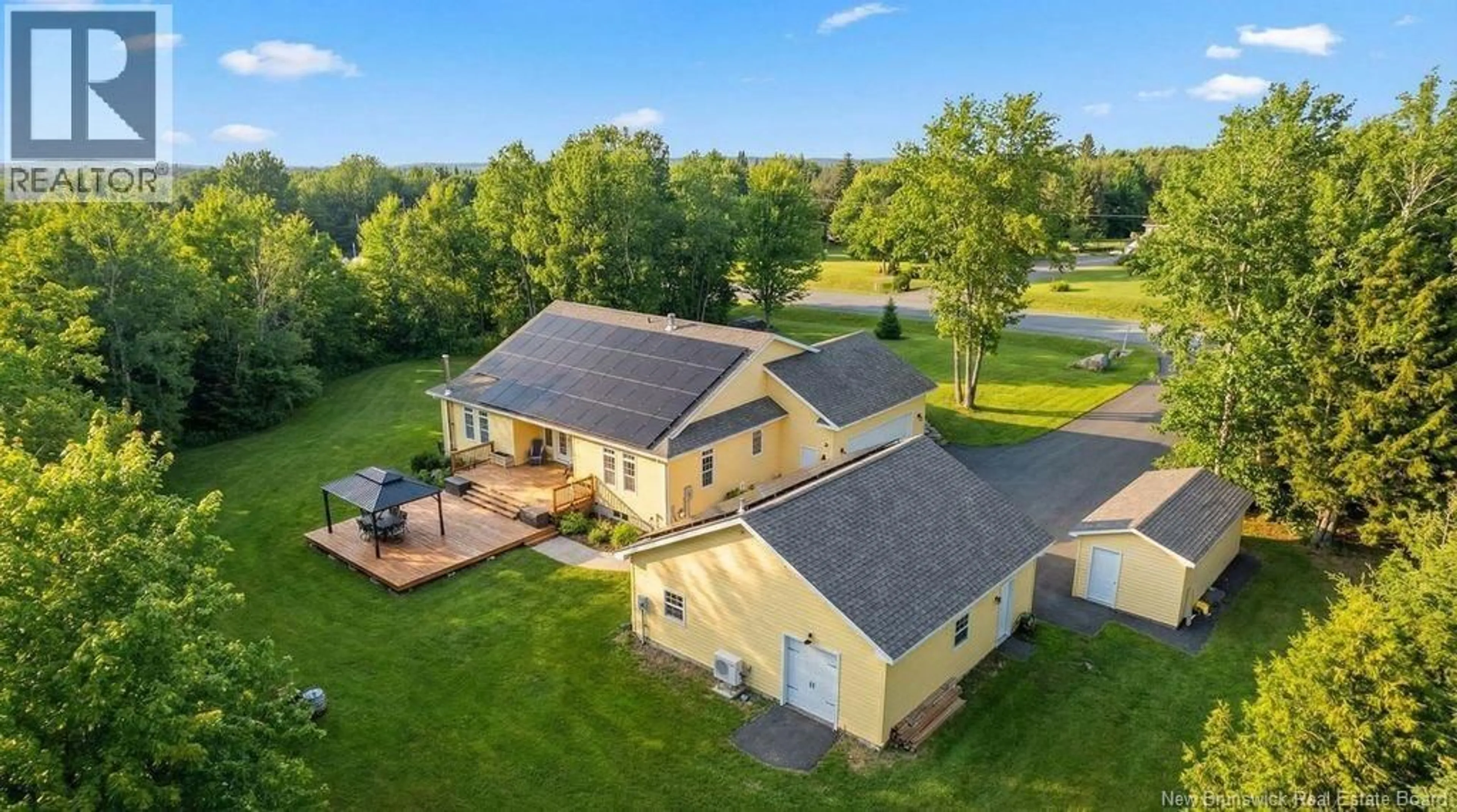 A pic from outside/outdoor area/front of a property/back of a property/a pic from drone, unknown for 144 COUNTRY WOOD LANE, Richibucto Road New Brunswick E3A0Y6
