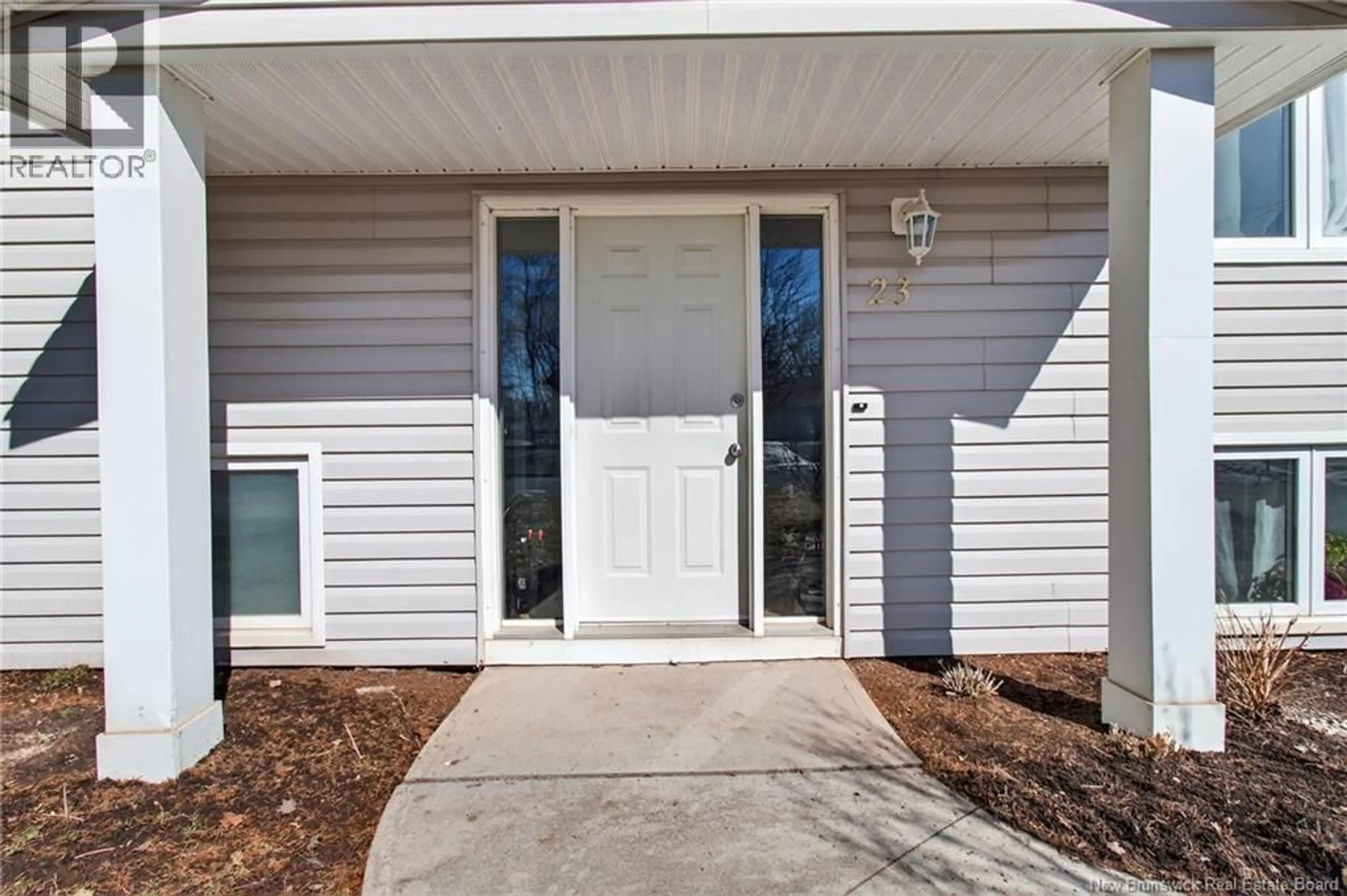 Home with vinyl exterior material, street for 23 PEMBROKE STREET, Riverview New Brunswick E1B3Z9