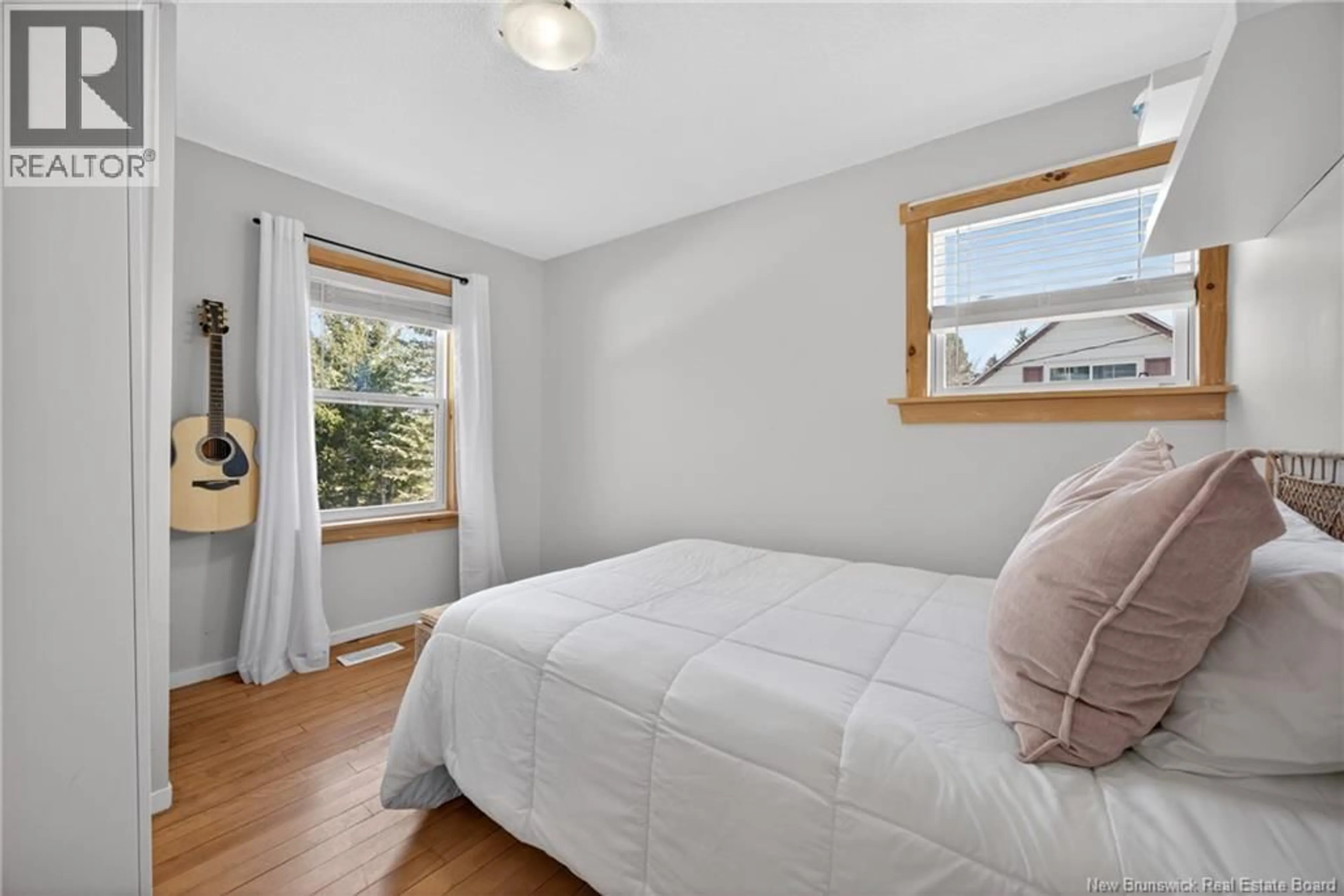 Bedroom with bed, wood/laminate floor for 711 KITCHEN STREET, Fredericton New Brunswick E3B3Z6