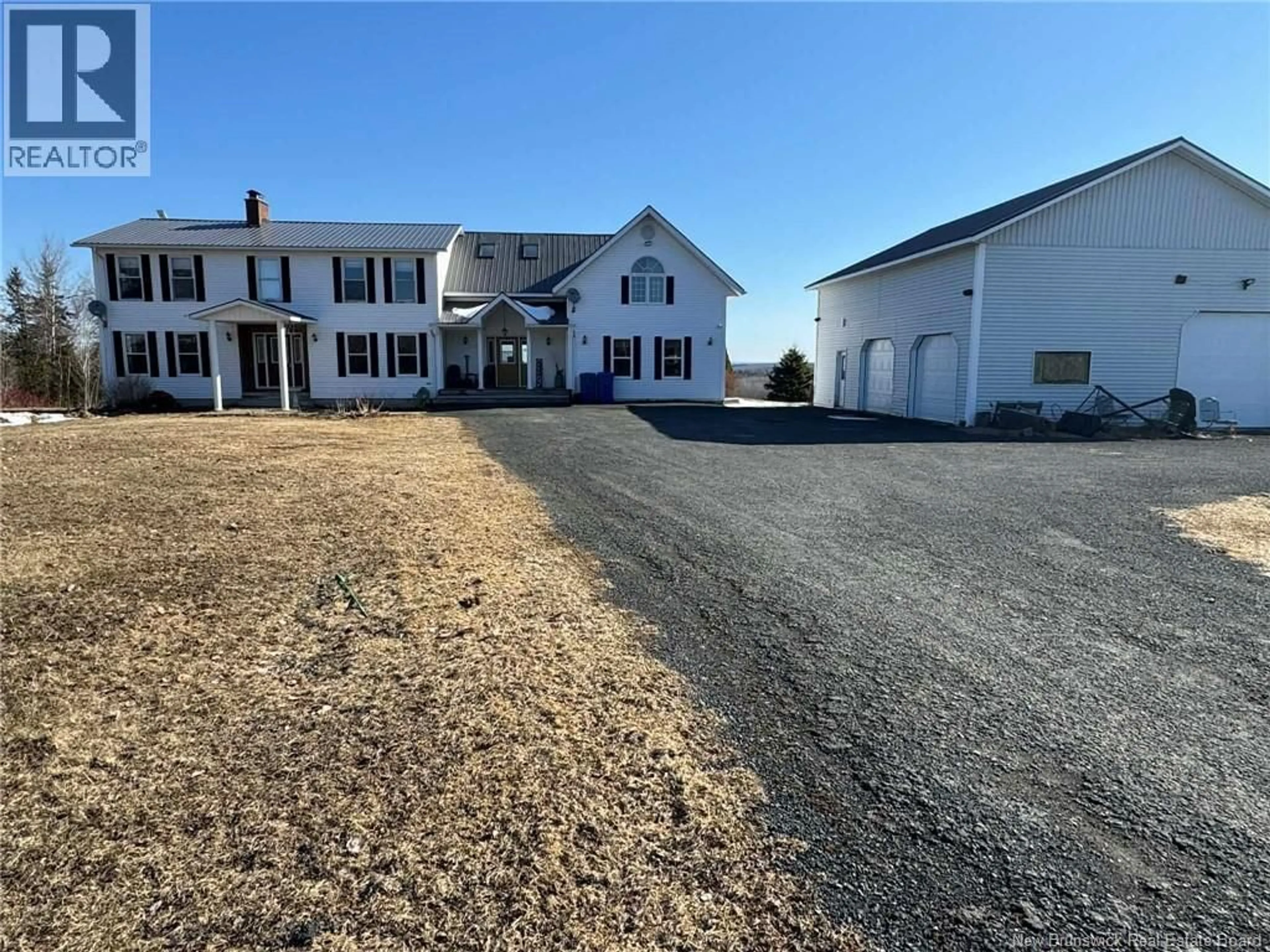 A pic from outside/outdoor area/front of a property/back of a property/a pic from drone, building for 980 HODGDON ROAD, Mapledale New Brunswick E7M4T9