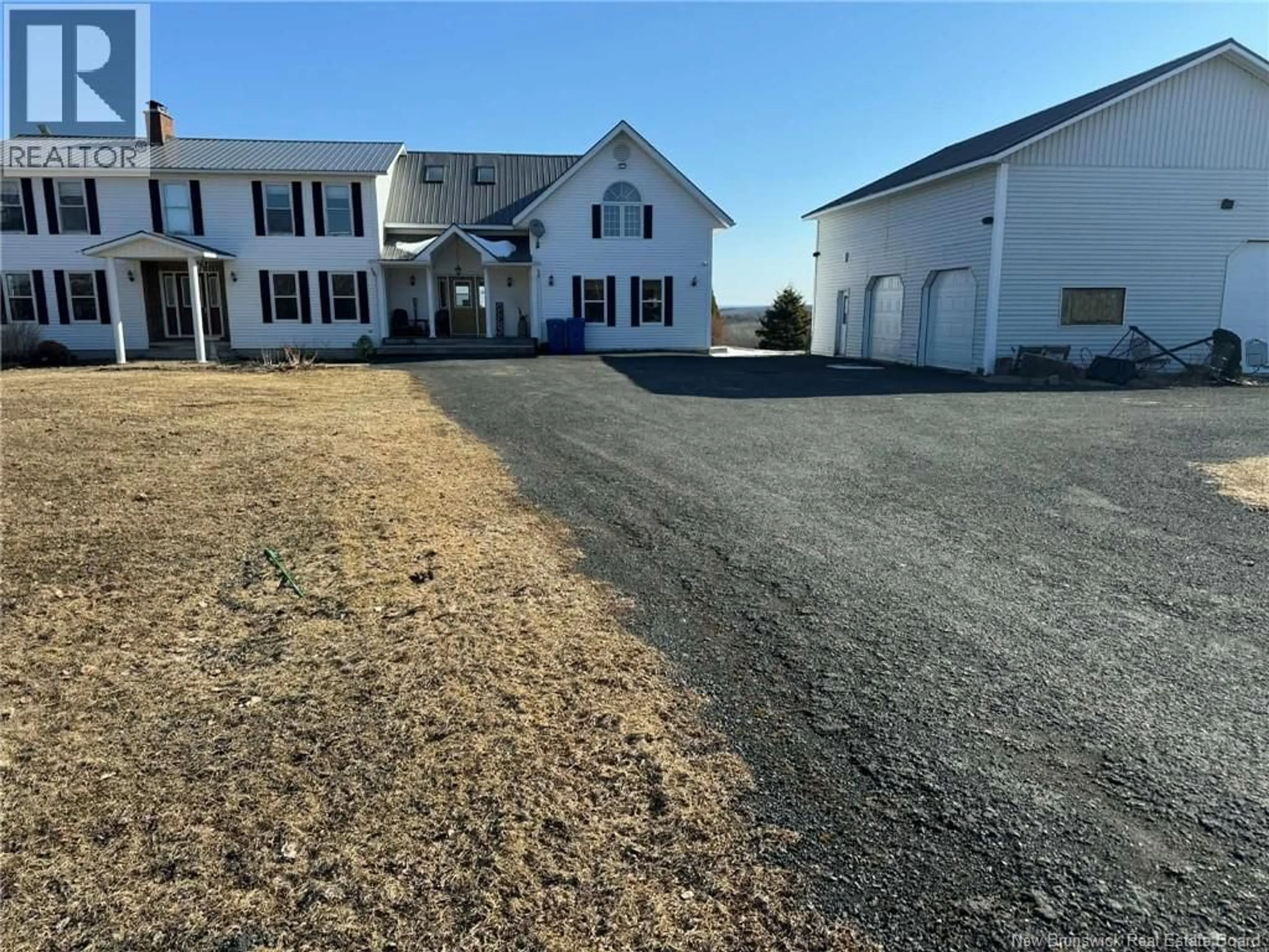 A pic from outside/outdoor area/front of a property/back of a property/a pic from drone, street for 980 HODGDON ROAD, Mapledale New Brunswick E7M4T9