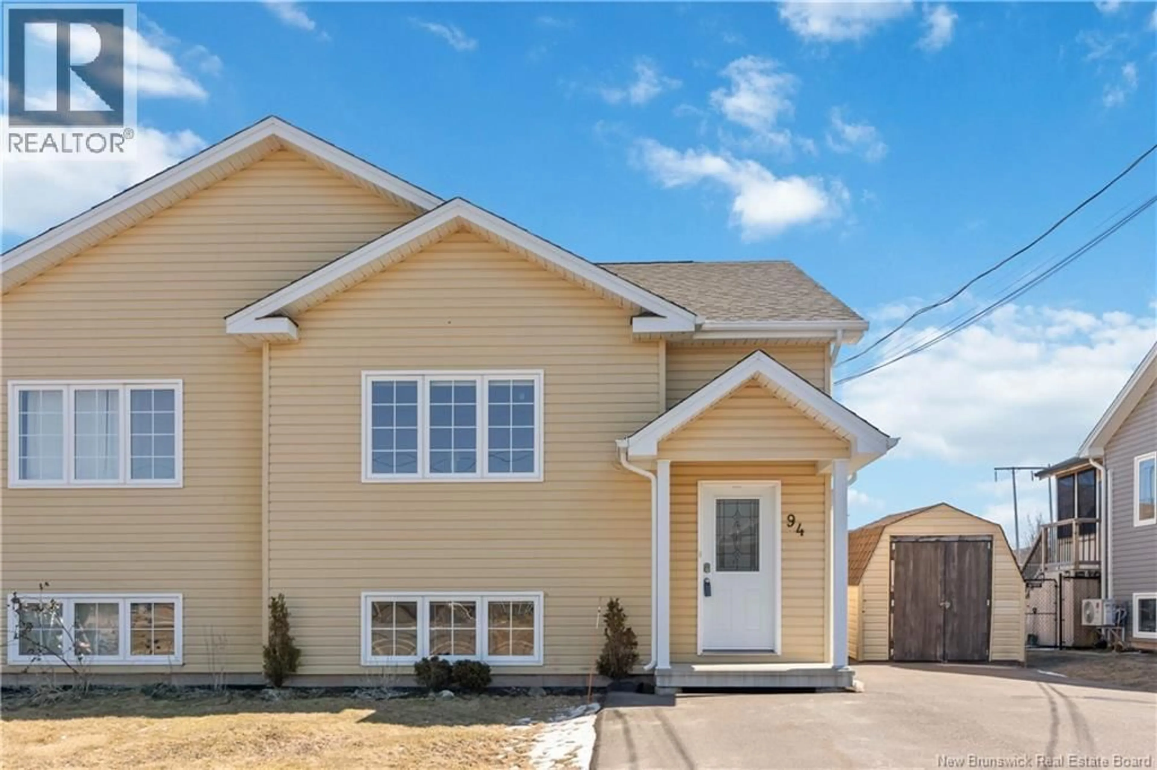 Home with vinyl exterior material, street for 94 O'NEILL STREET, Moncton New Brunswick E1A9M1