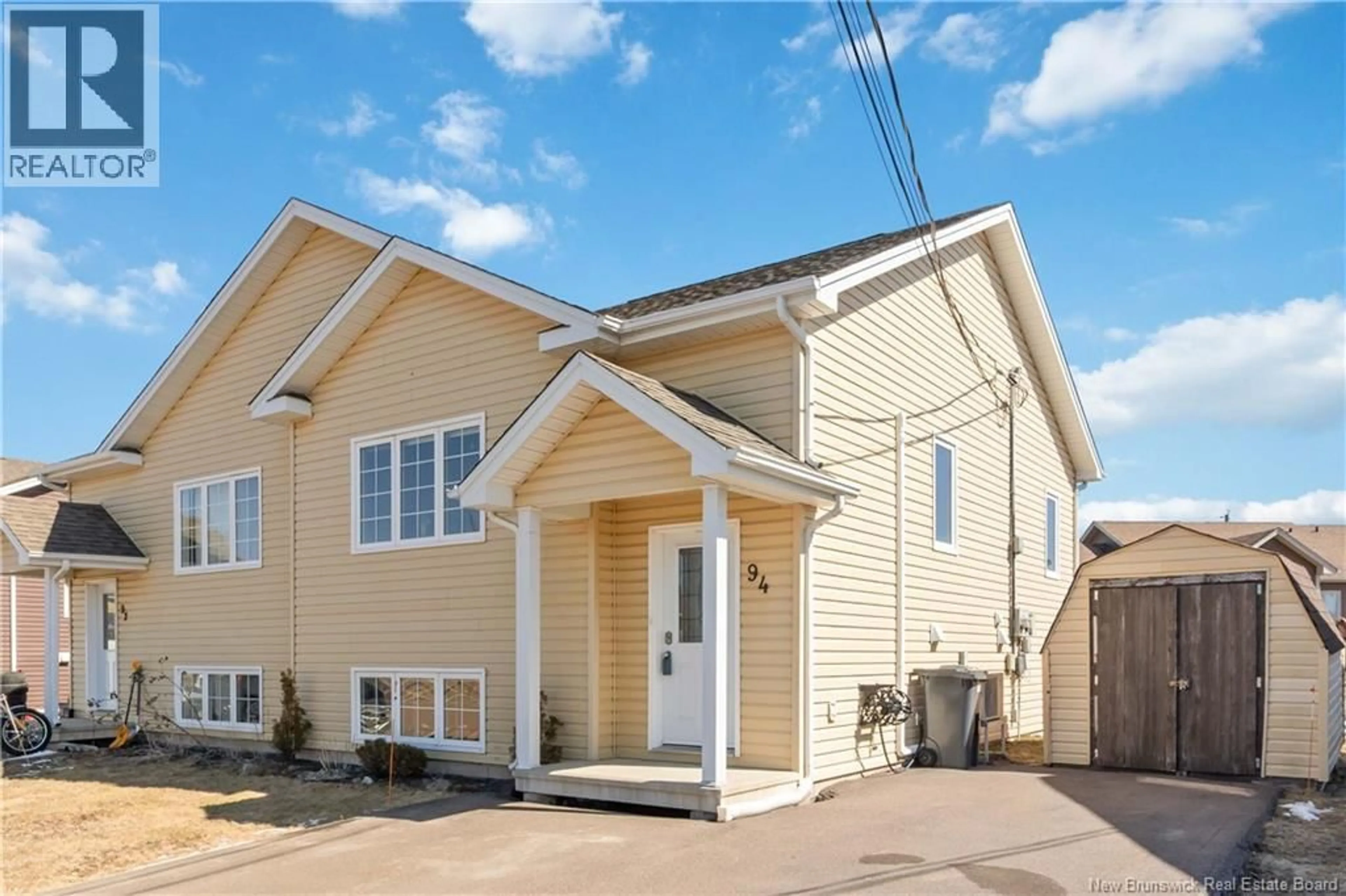 Home with vinyl exterior material, street for 94 O'NEILL STREET, Moncton New Brunswick E1A9M1