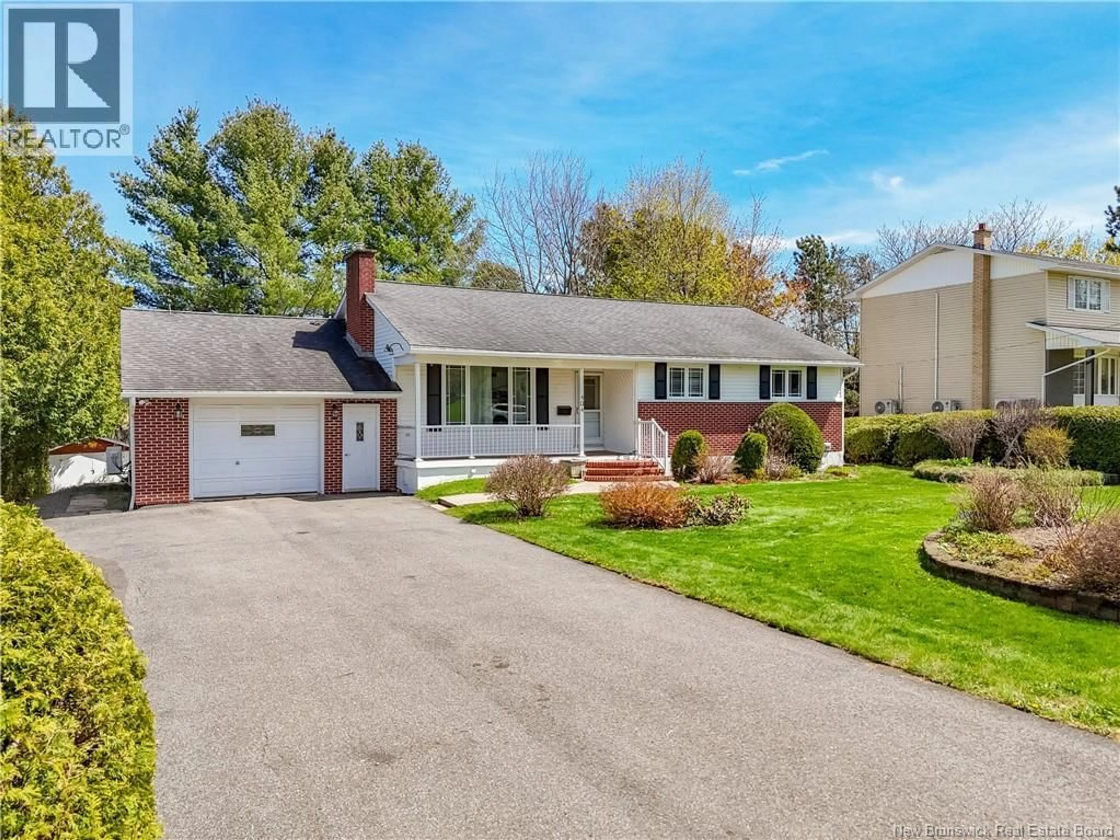 Home with brick exterior material, street for 404 GLENGARRY PLACE, Fredericton New Brunswick E3B5Z9