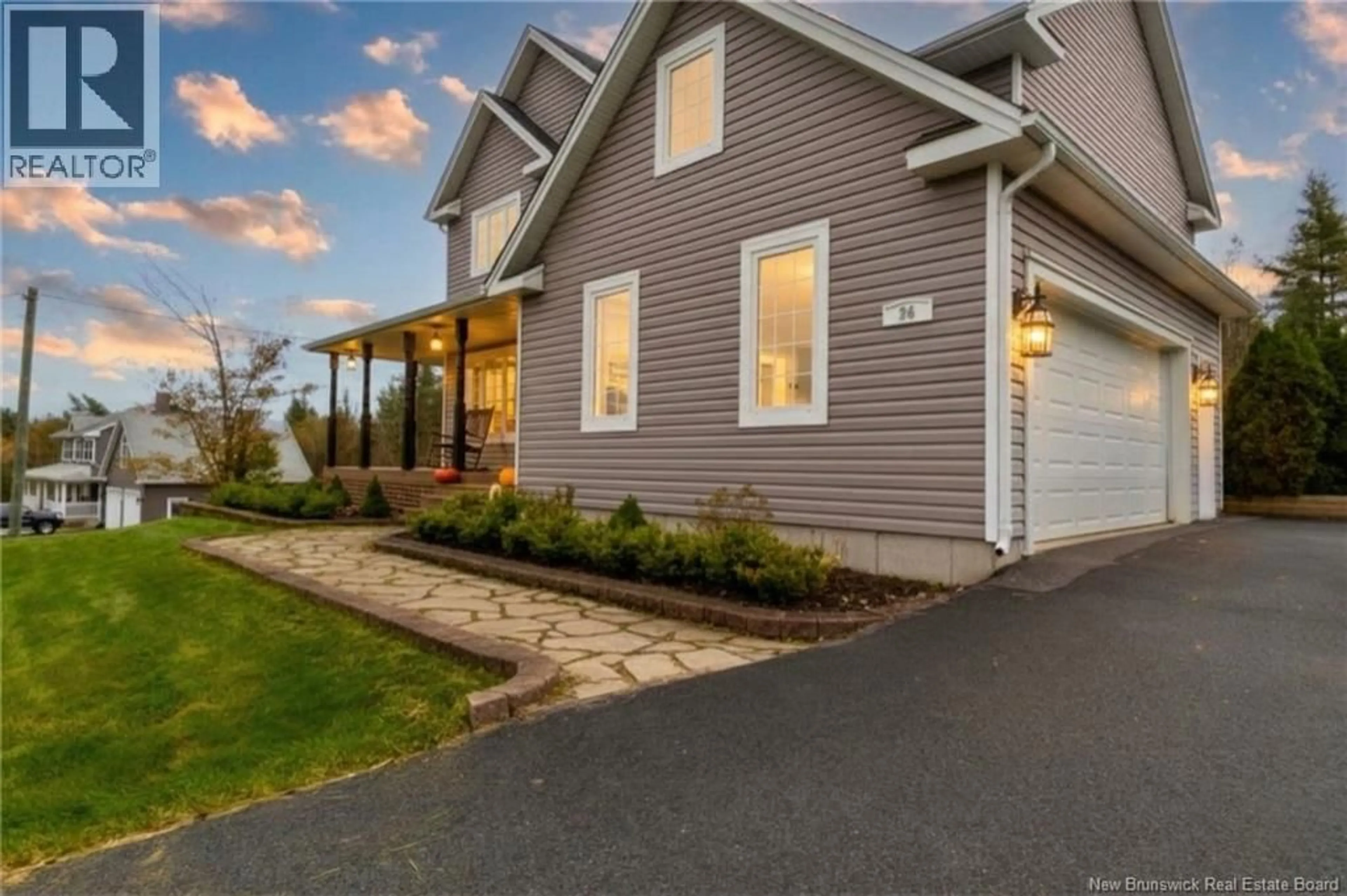 Home with vinyl exterior material, street for 24 SLEEPY HOLLOW LANE, Quispamsis New Brunswick E2G2C7