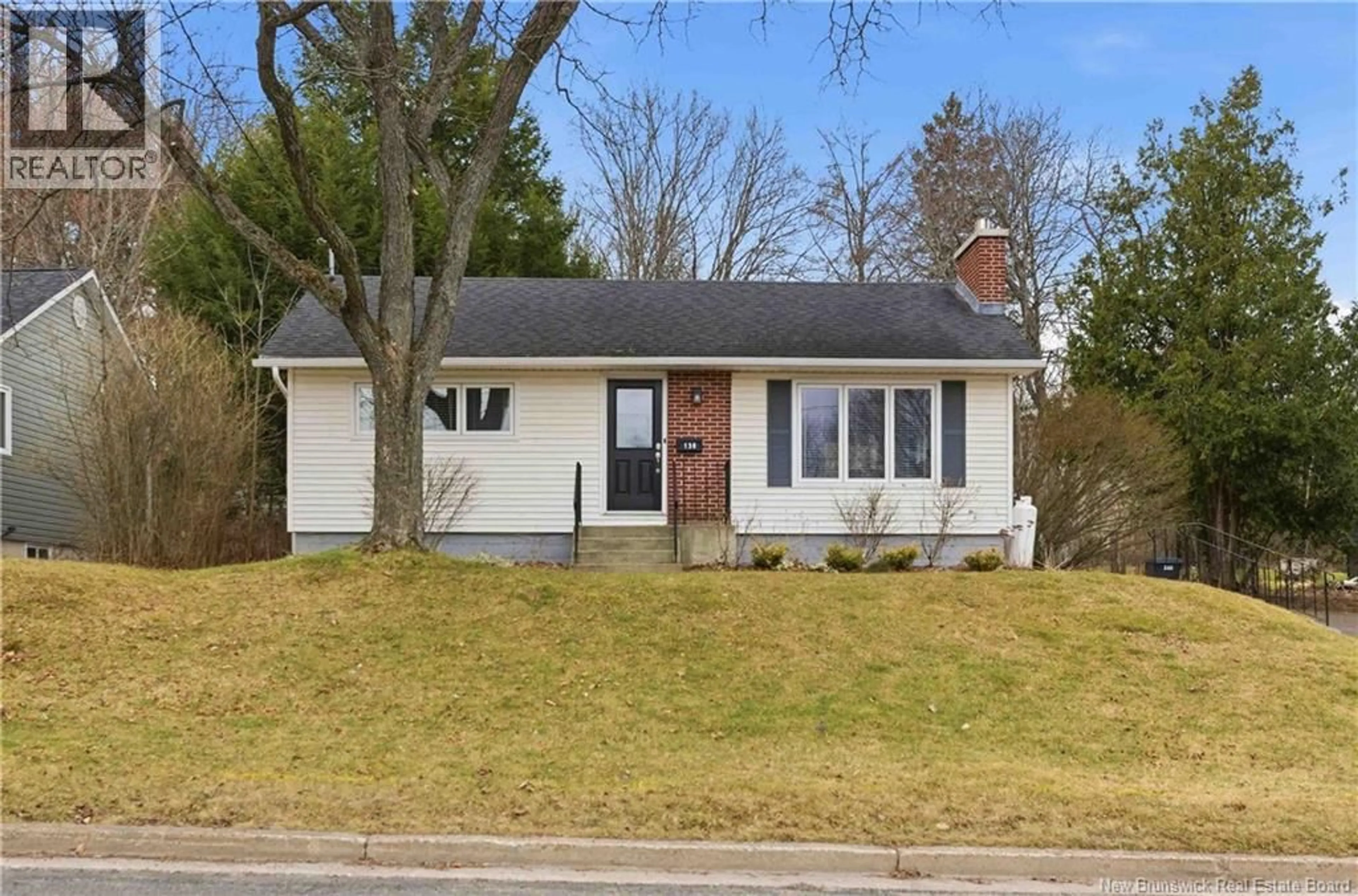 Home with vinyl exterior material, street for 130 EDINBURGH STREET, Fredericton New Brunswick E3B2C9