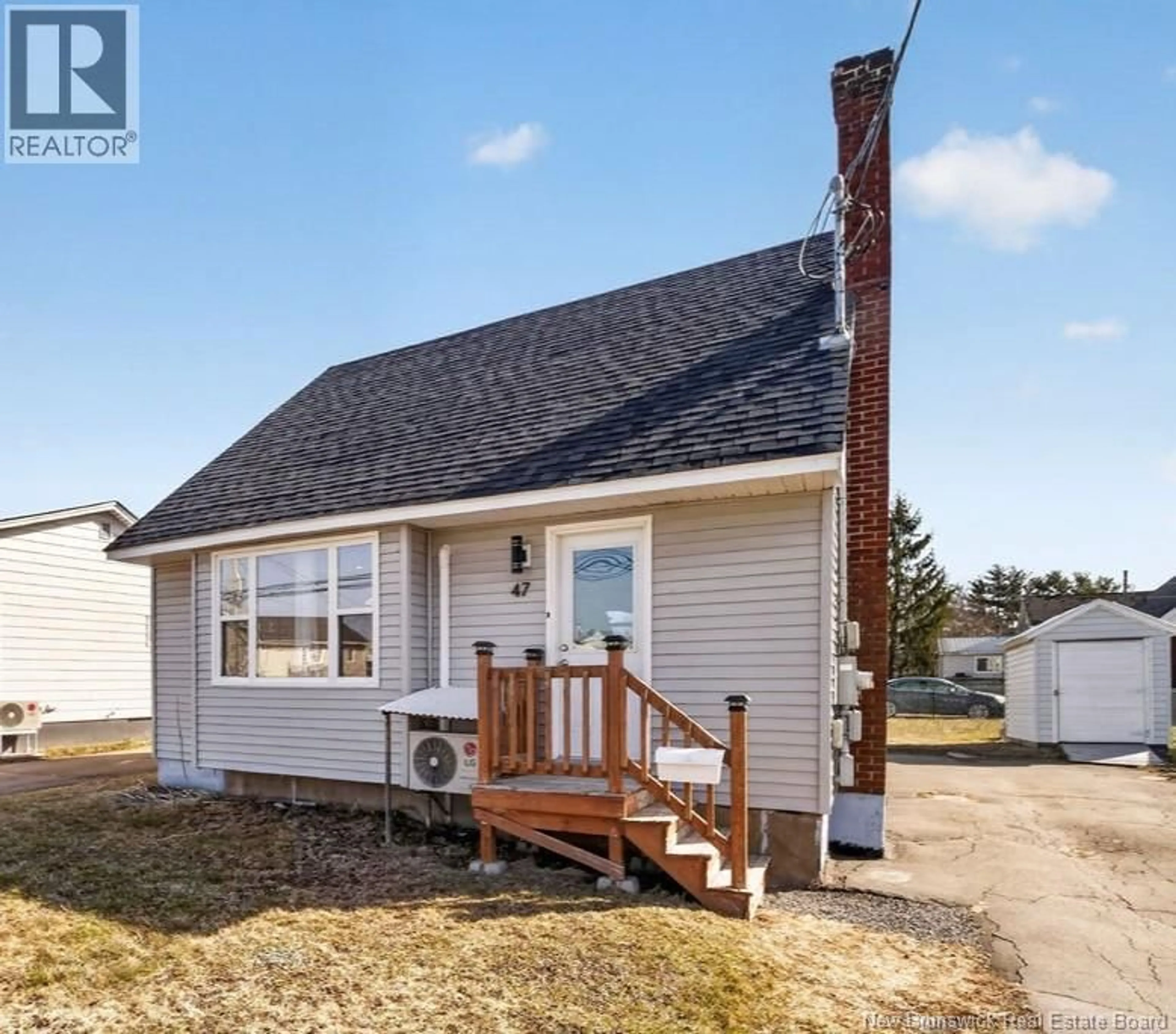 Home with vinyl exterior material, street for 47 CHURCHILL STREET, Moncton New Brunswick E1C7H9