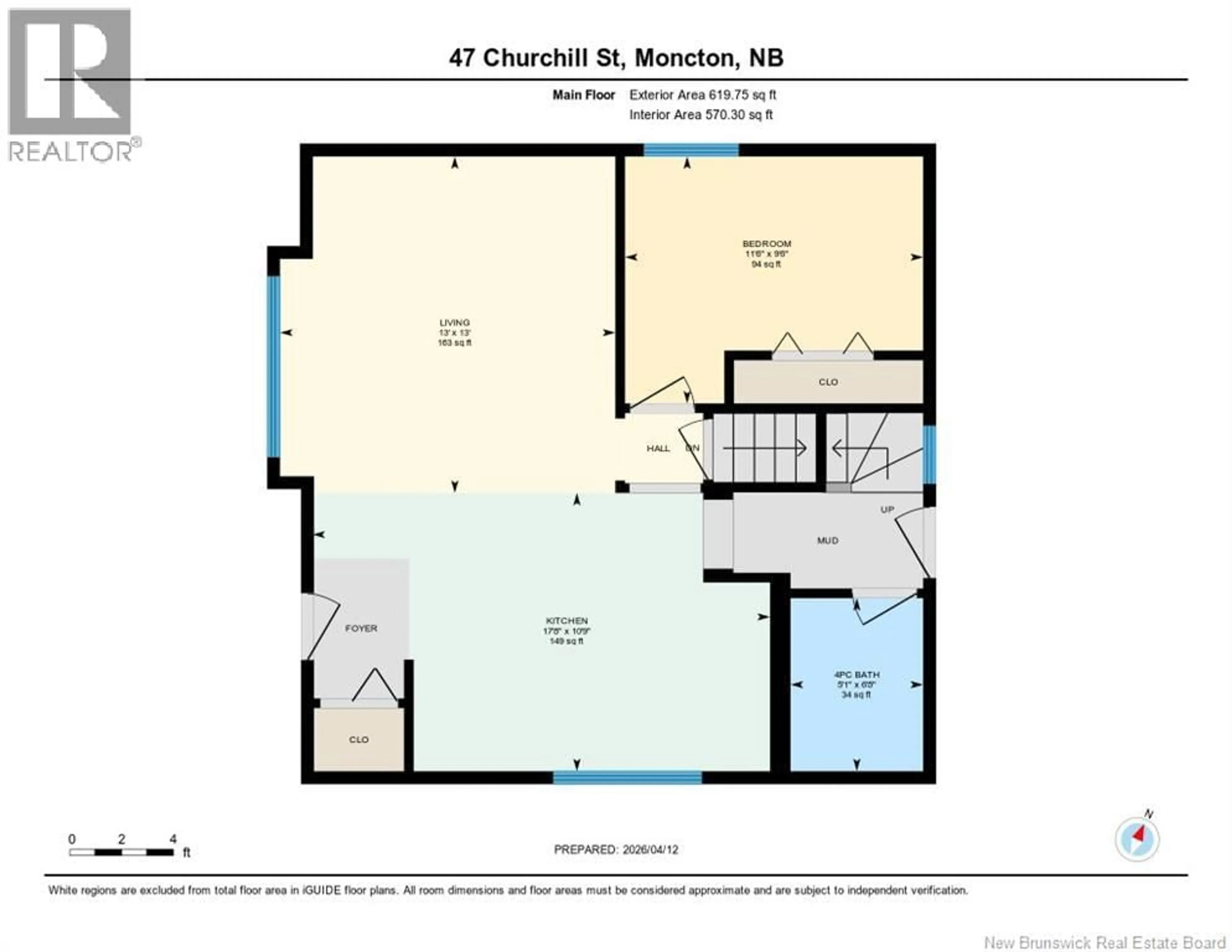 Floor plan for 47 CHURCHILL STREET, Moncton New Brunswick E1C7H9