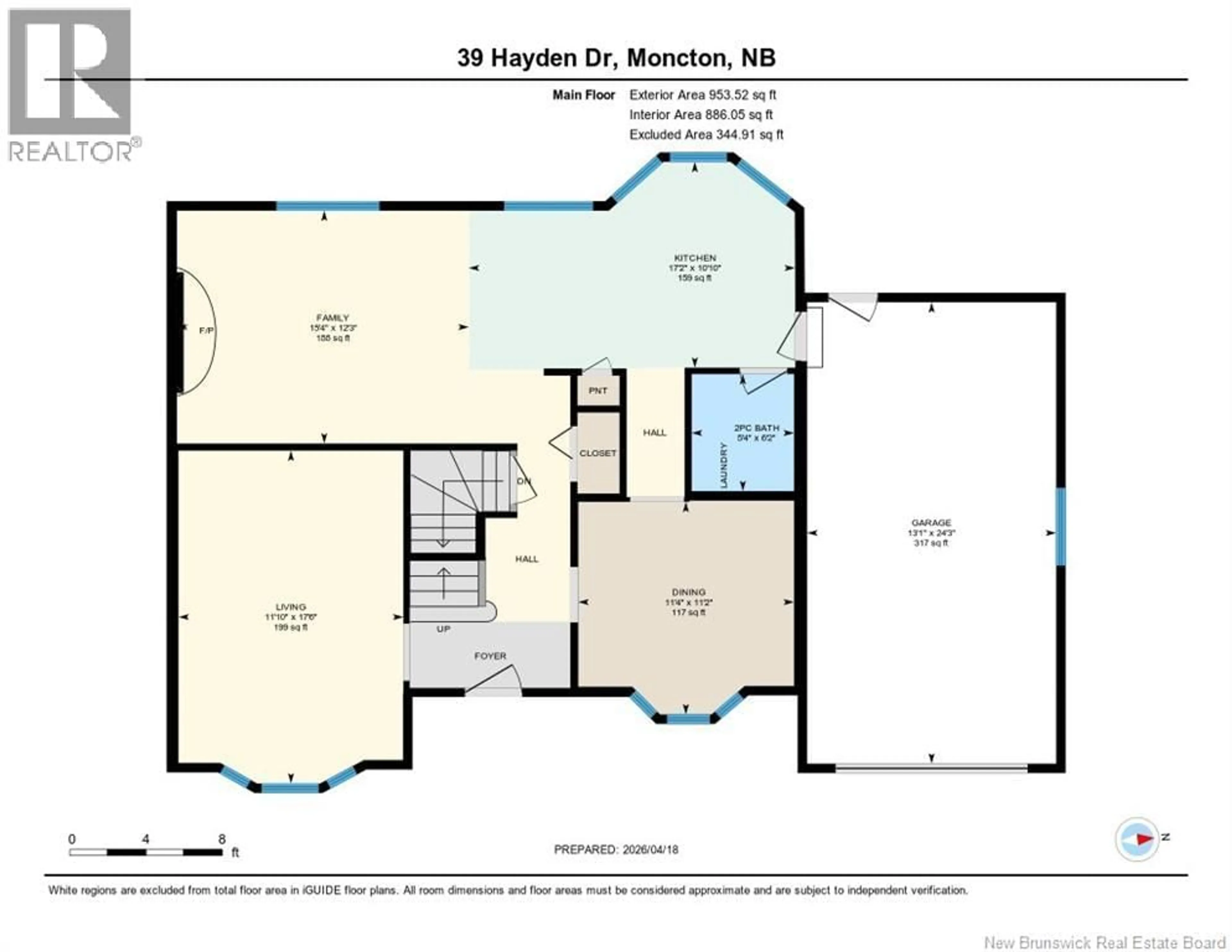 Floor plan for 39 HAYDEN DRIVE, Moncton New Brunswick E1E4E9