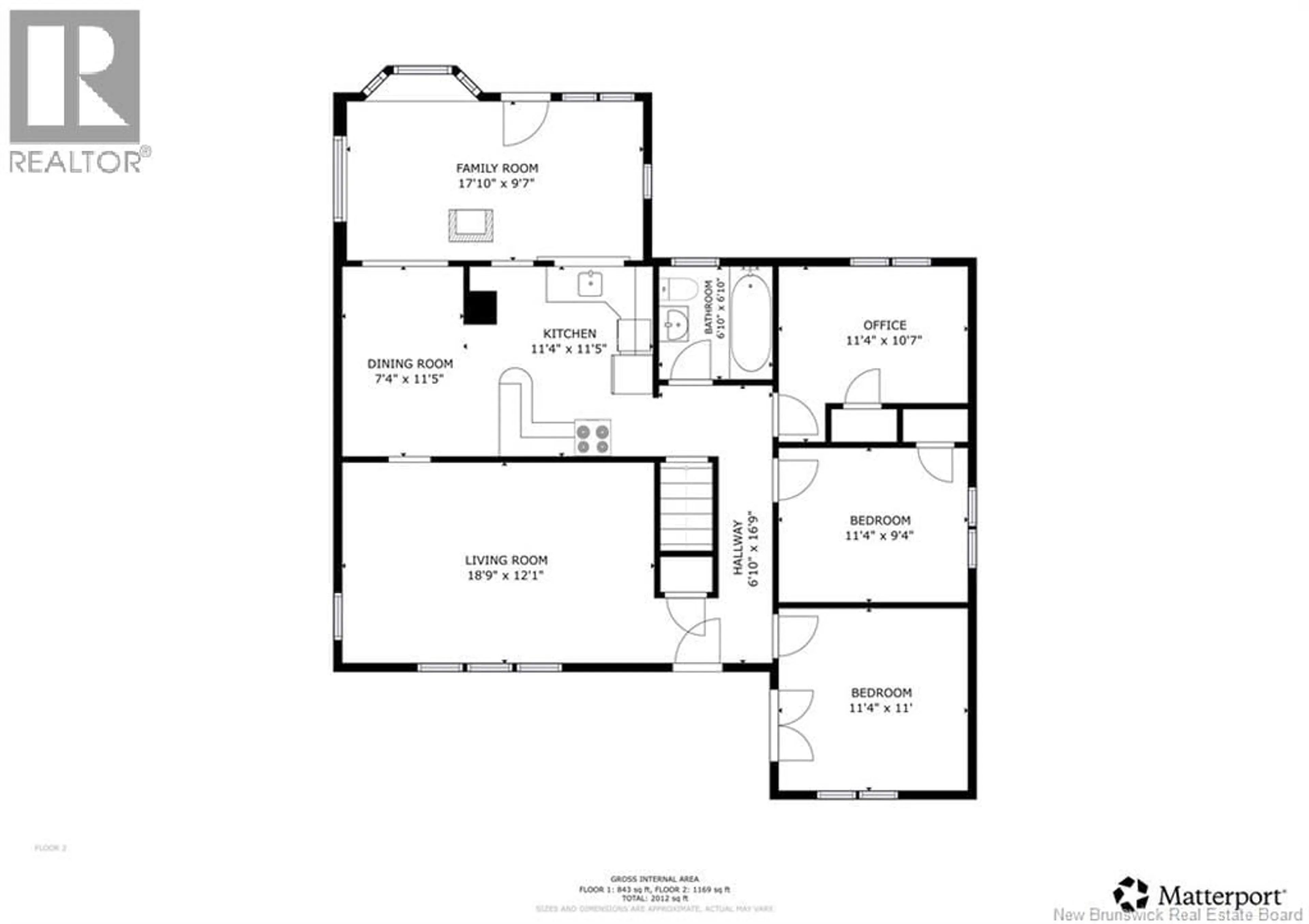 Floor plan for 32 UNION STREET, Sackville New Brunswick E4L4M4