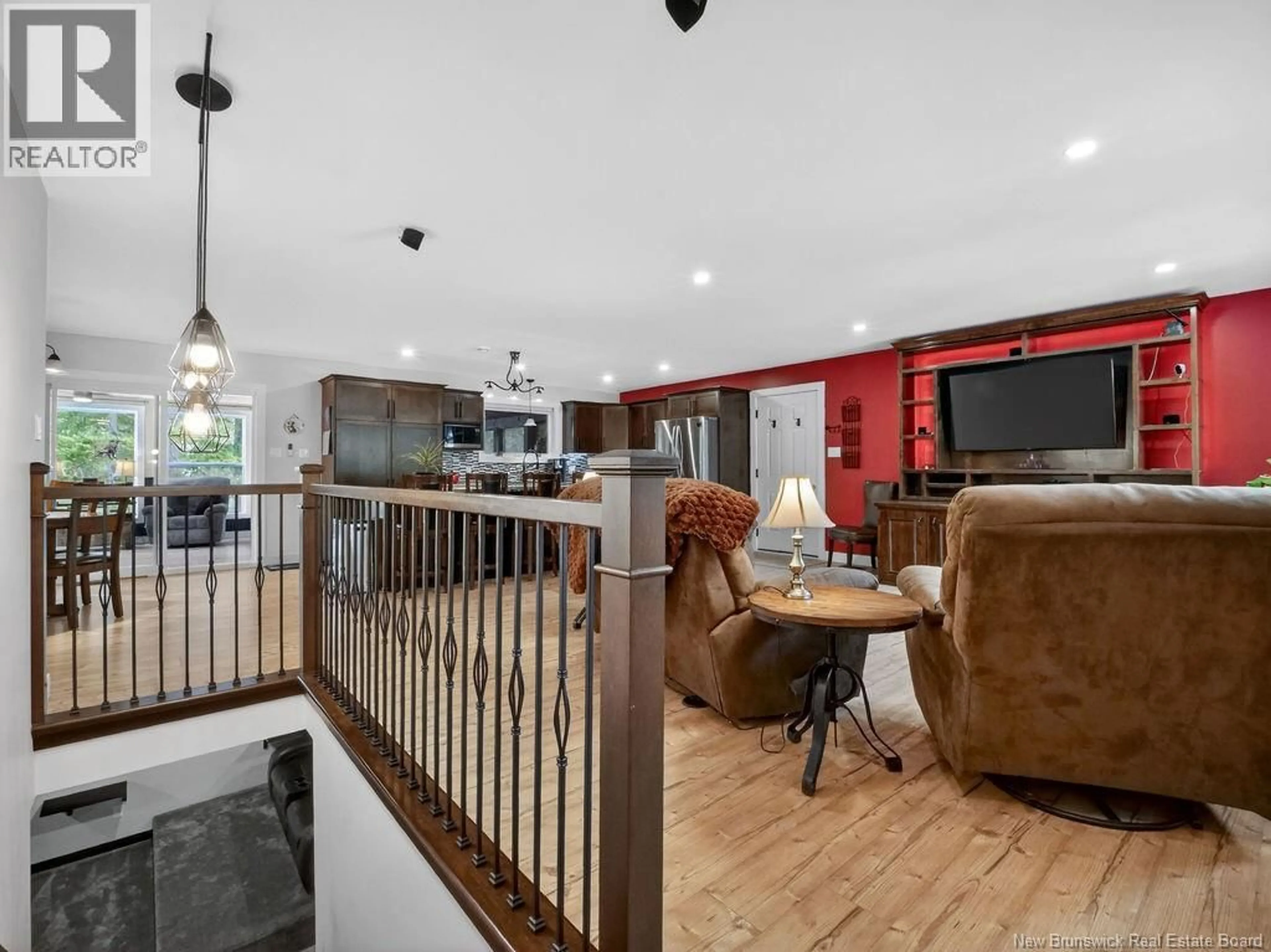 Open concept kitchen, wood/laminate floor for 60 DALE ROAD, Targettville New Brunswick E4W1W6