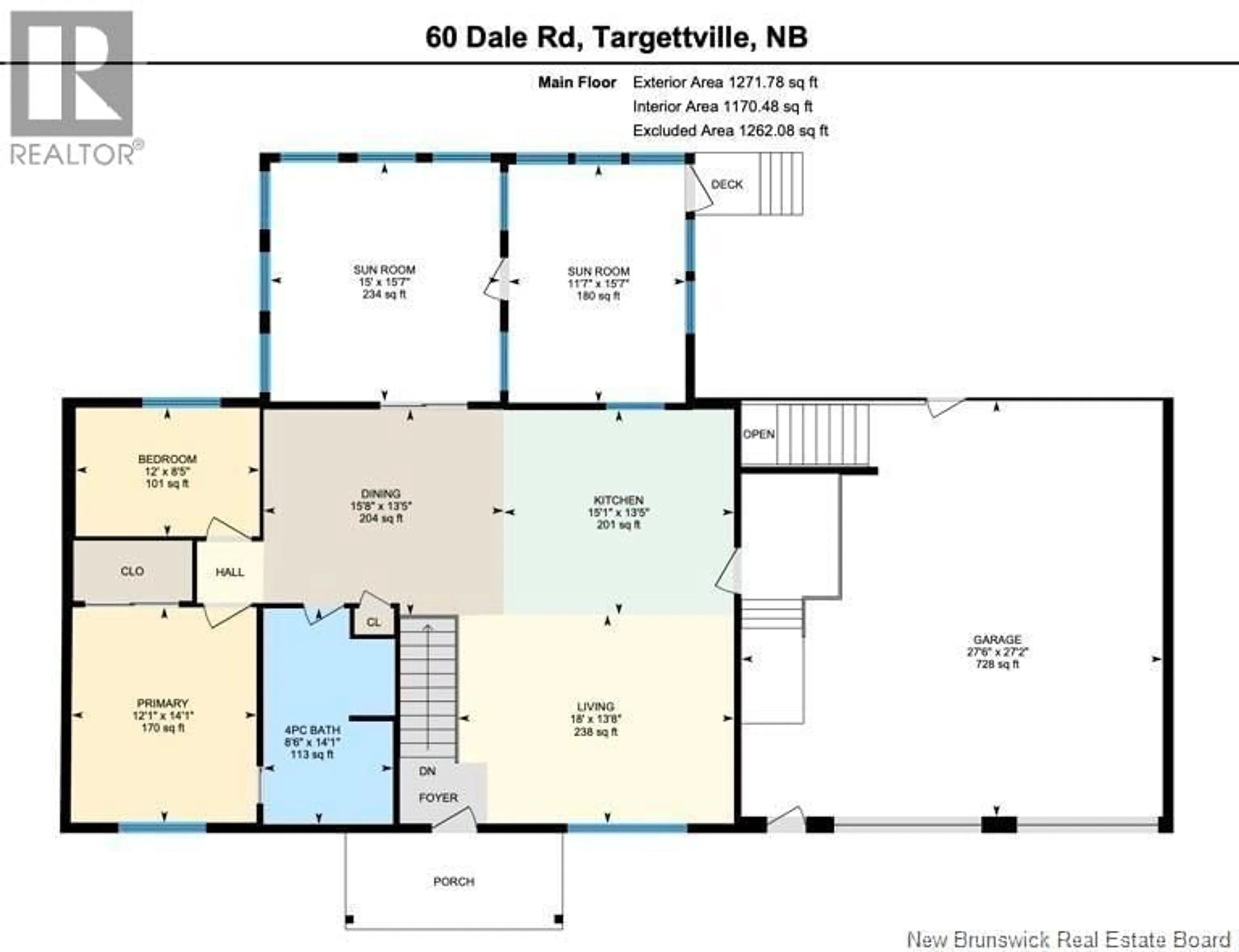 Floor plan for 60 DALE ROAD, Targettville New Brunswick E4W1W6