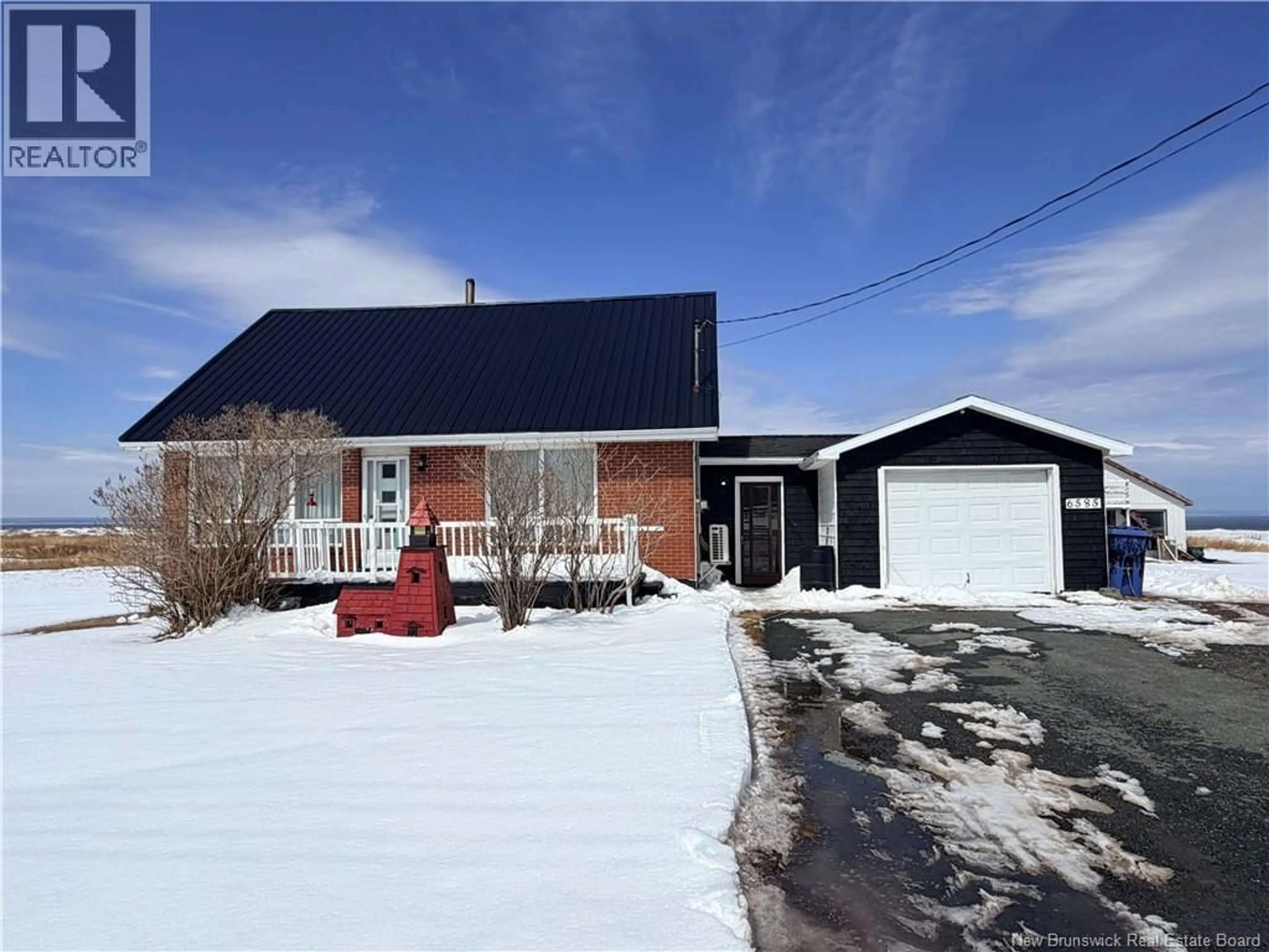 Home with brick exterior material, street for 6585 ROUTE 11, Clifton New Brunswick E2A5L7