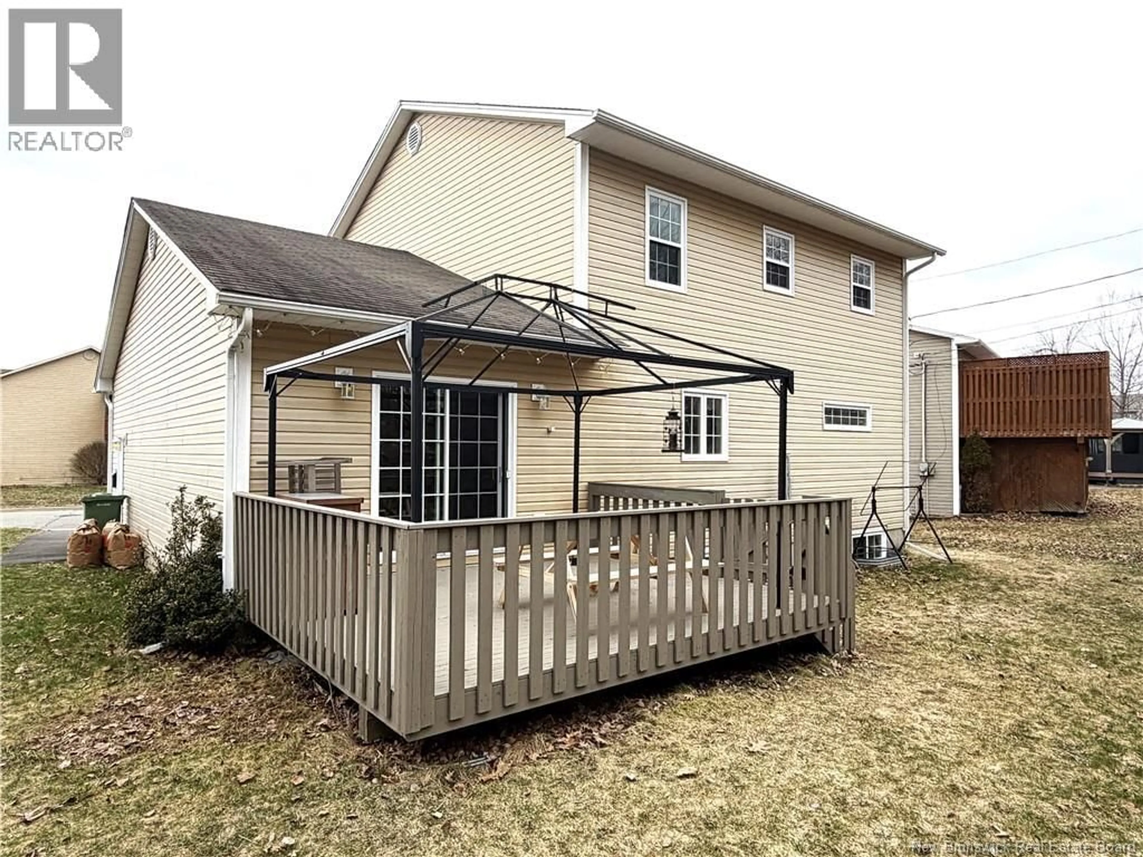 Home with vinyl exterior material, street for 80 BLANCHARD COURT, Fredericton New Brunswick E3G3X2