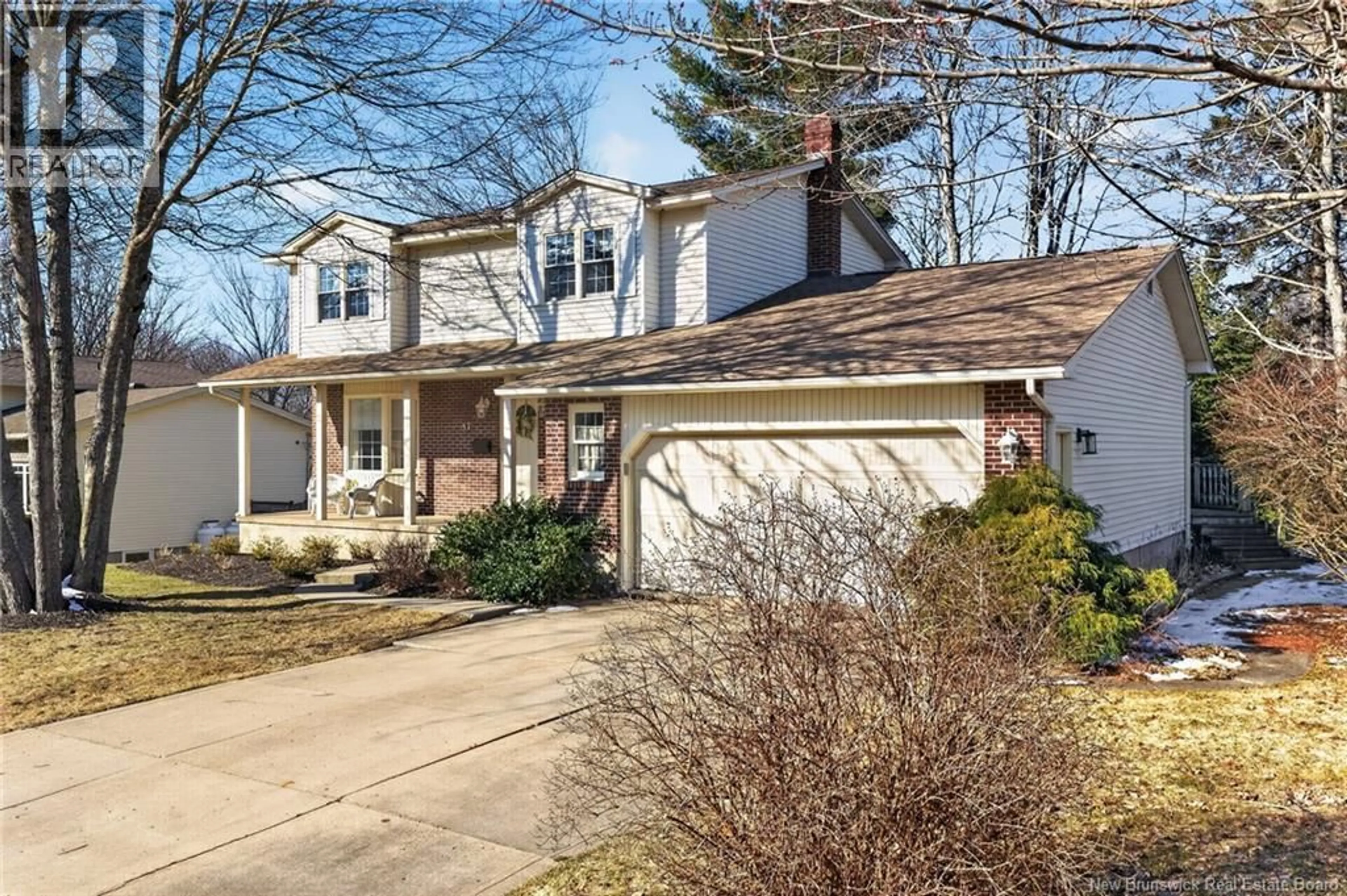 Home with vinyl exterior material, street for 57 FAIRWAY BOULEVARD, Riverview New Brunswick E1B4J5