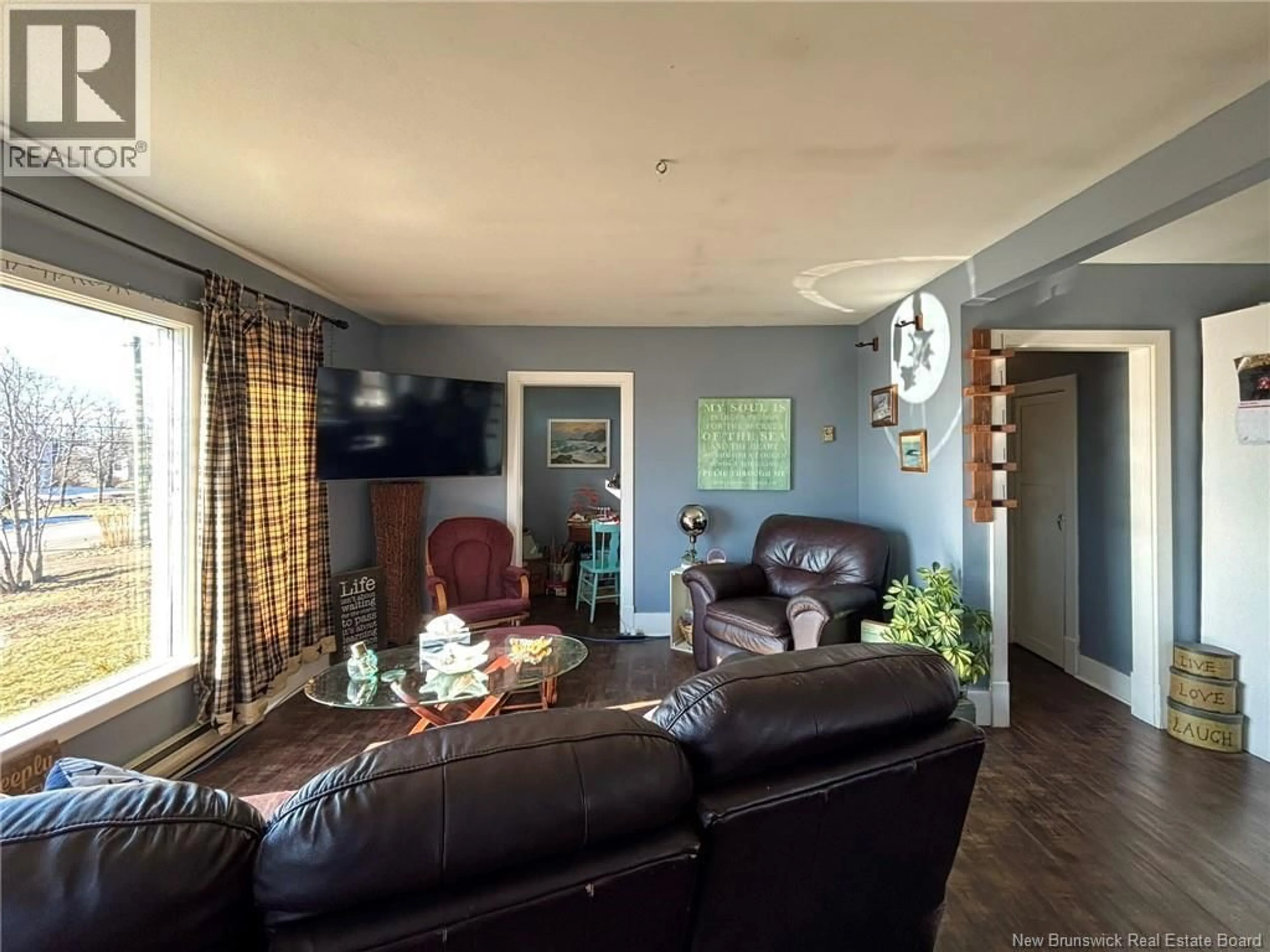 Living room with furniture, wood/laminate floor for 1908 ROUTE 776, Grand Manan New Brunswick E5G3H2