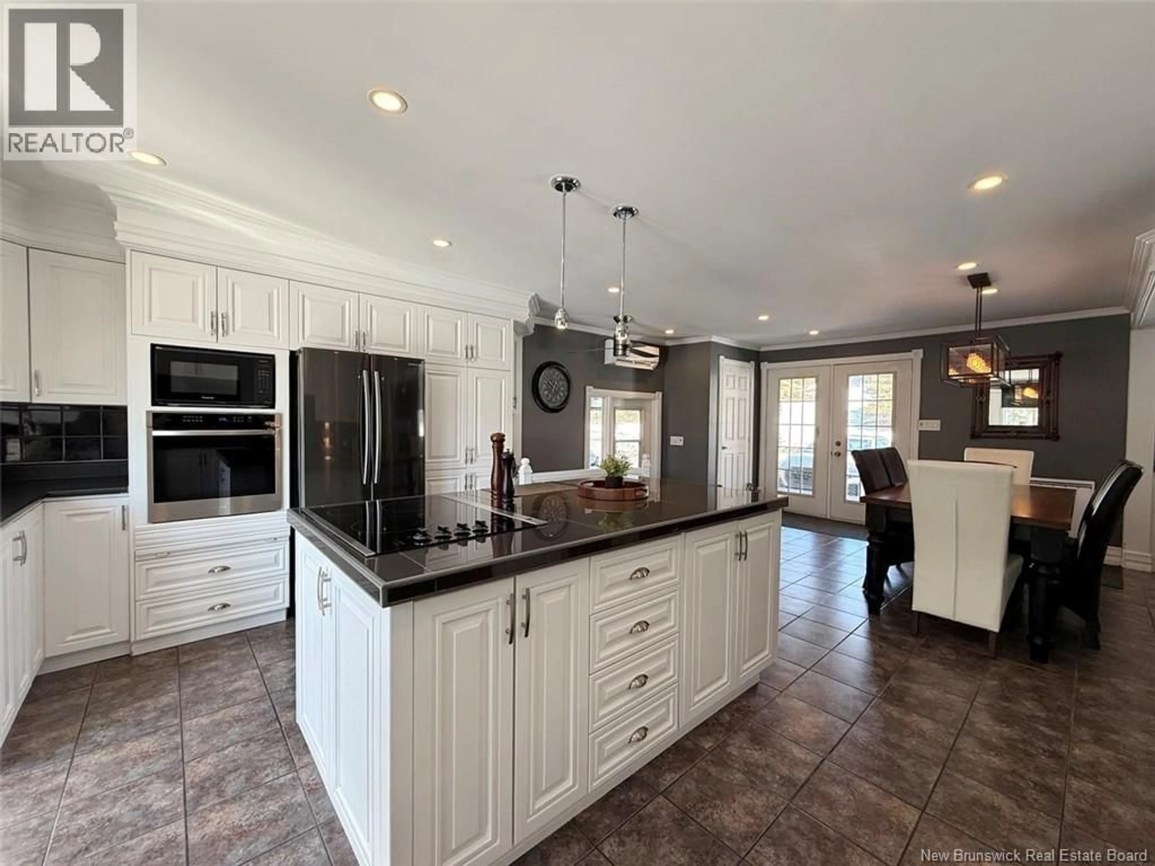 Open concept kitchen, ceramic/tile floor for 132 RINGUETTE STREET, Saint-Basile New Brunswick E7C2G6