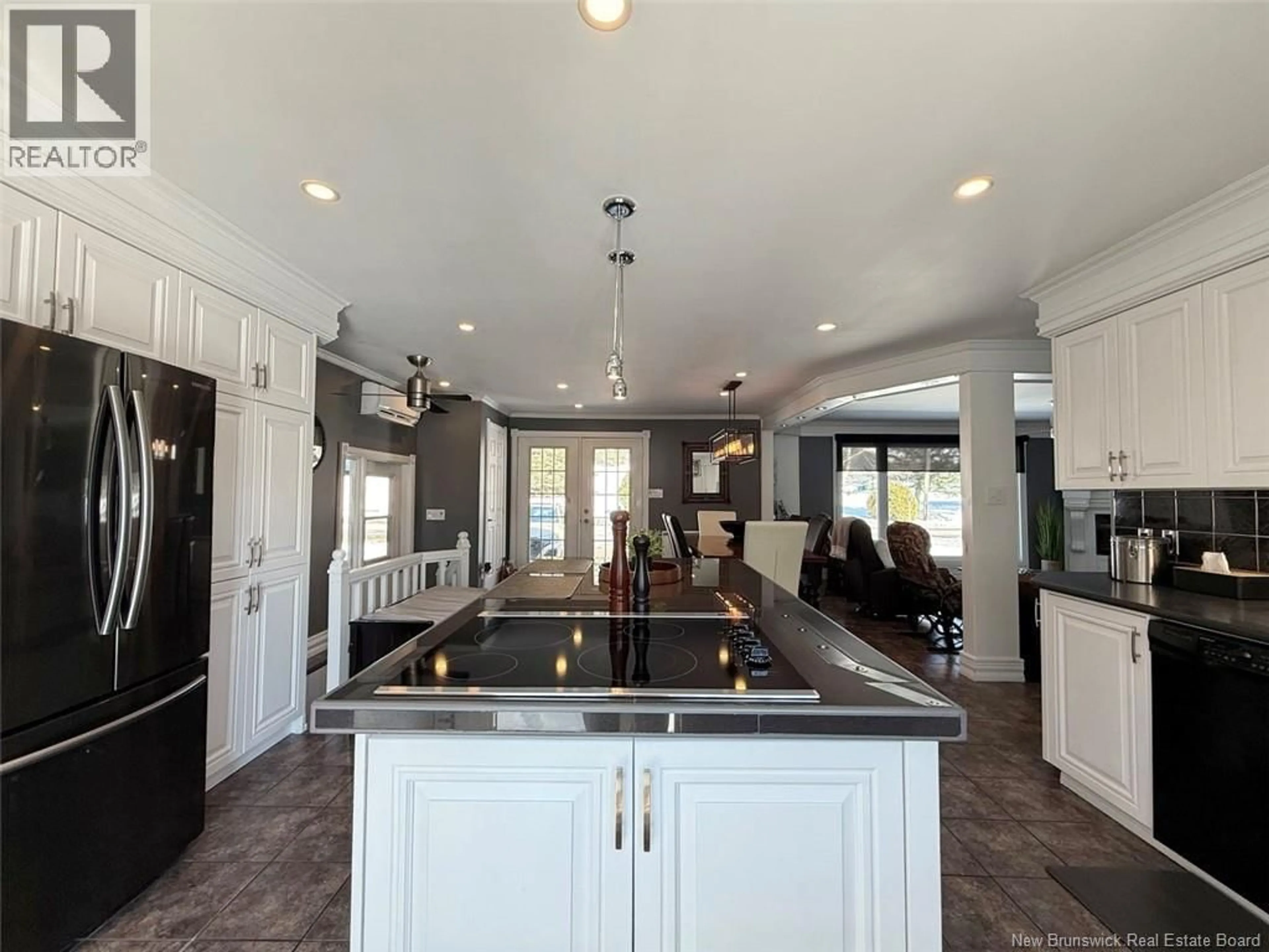 Open concept kitchen, ceramic/tile floor for 132 RINGUETTE STREET, Saint-Basile New Brunswick E7C2G6