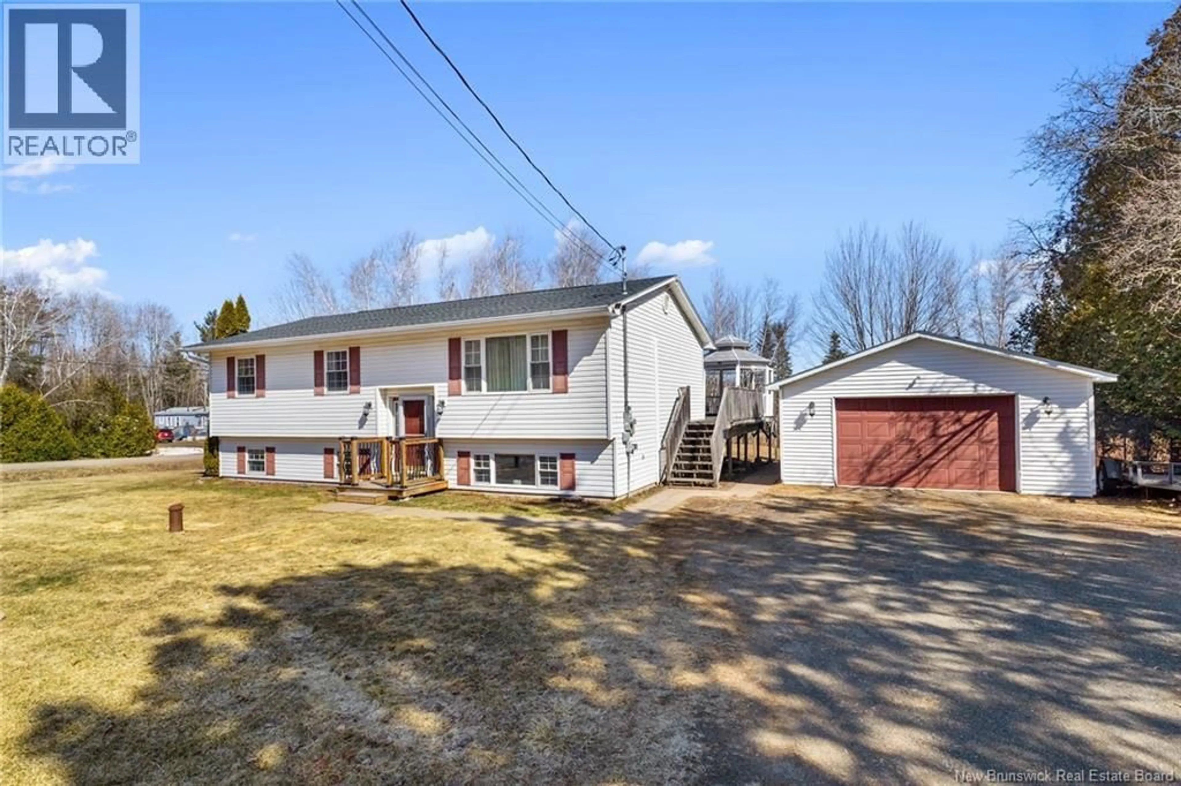 A pic from outside/outdoor area/front of a property/back of a property/a pic from drone, street for 457 ROUTE 102, Burton New Brunswick E2V3K3