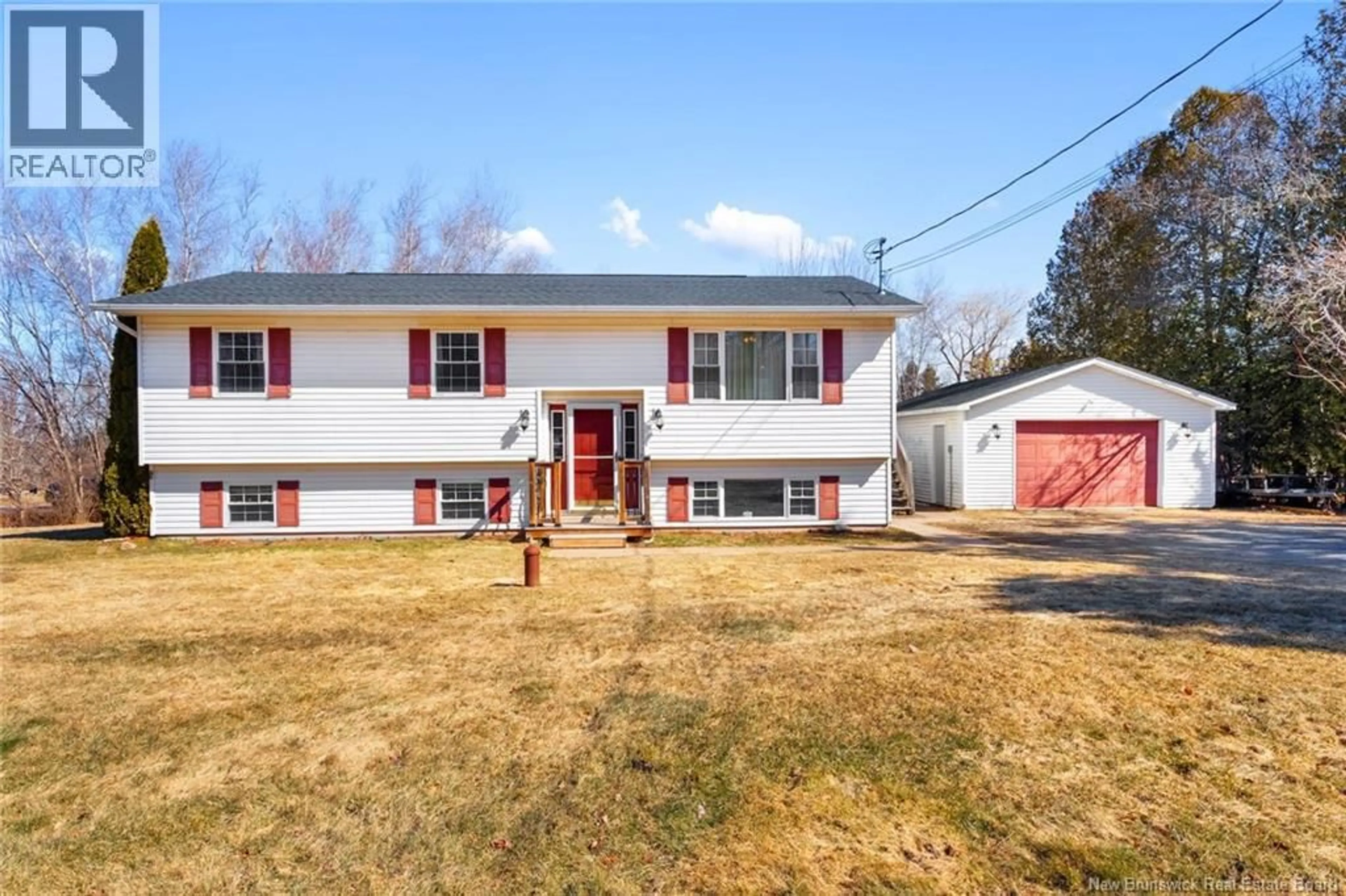 Home with vinyl exterior material, street for 457 ROUTE 102, Burton New Brunswick E2V3K3