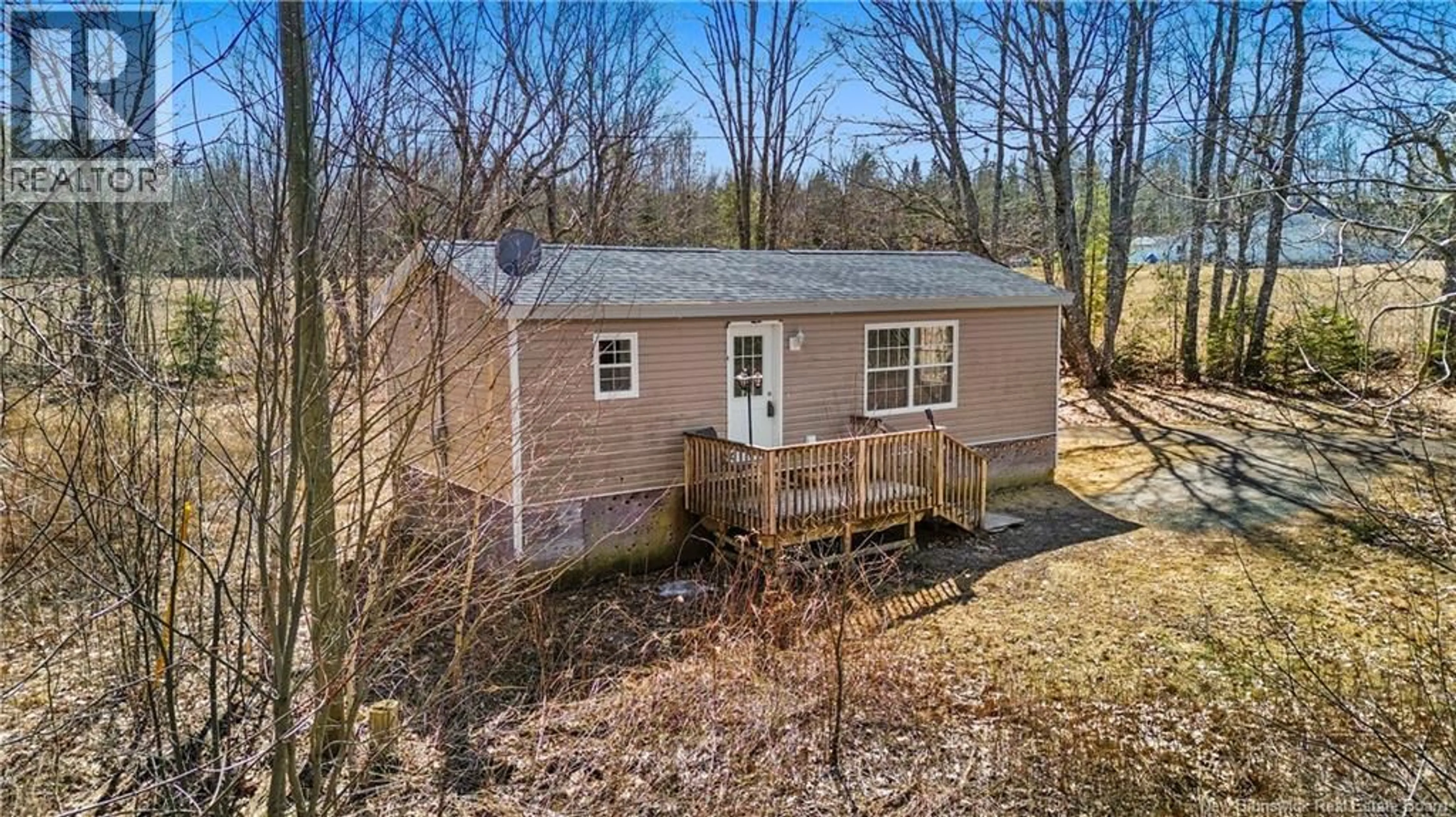 A pic from outside/outdoor area/front of a property/back of a property/a pic from drone, unknown for 128 MILLS LAKE ROAD, French Lake New Brunswick E2V4G6