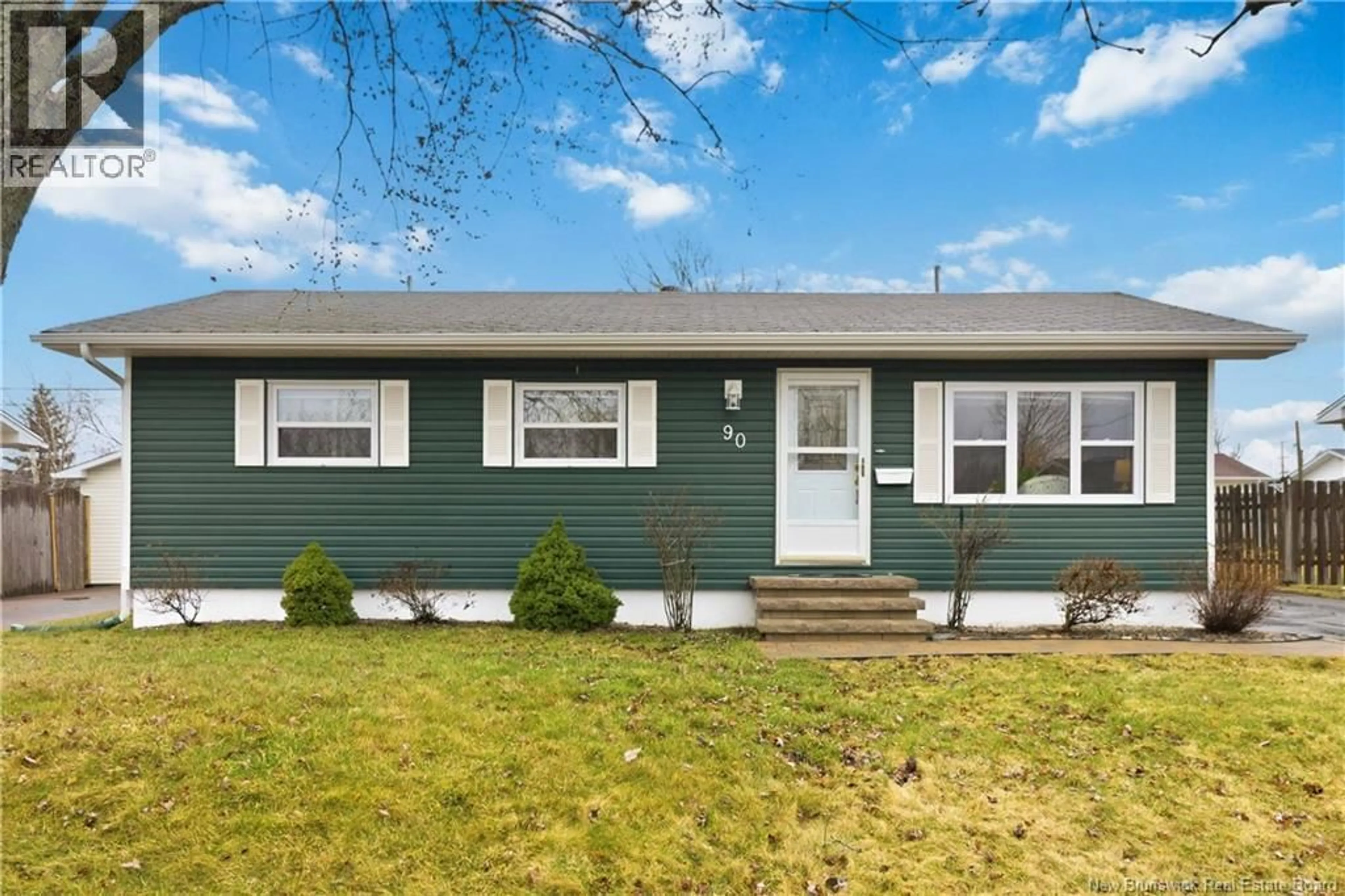 Home with vinyl exterior material, street for 90 PASADENA DRIVE, Moncton New Brunswick E1G1H5