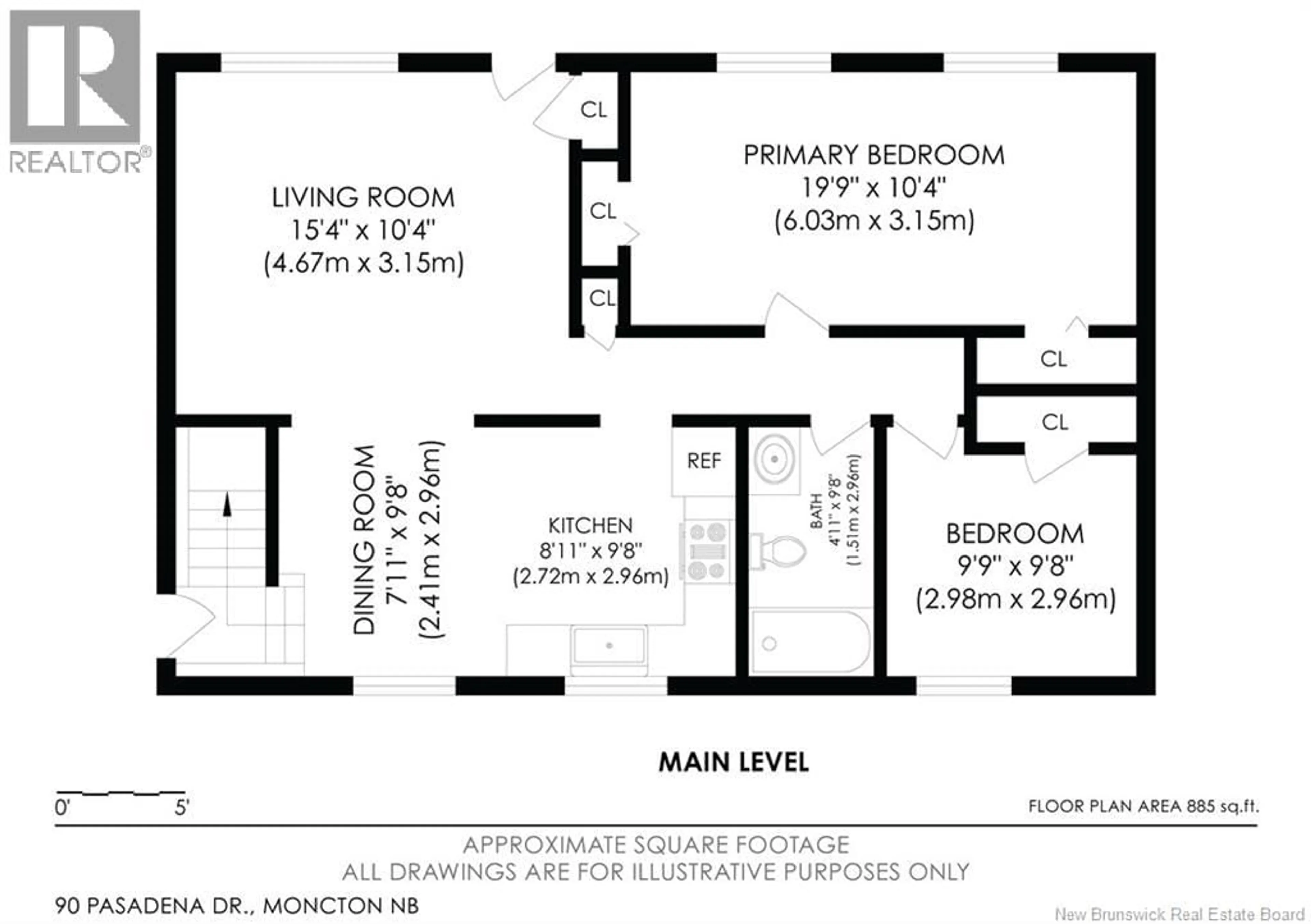 Floor plan for 90 PASADENA DRIVE, Moncton New Brunswick E1G1H5