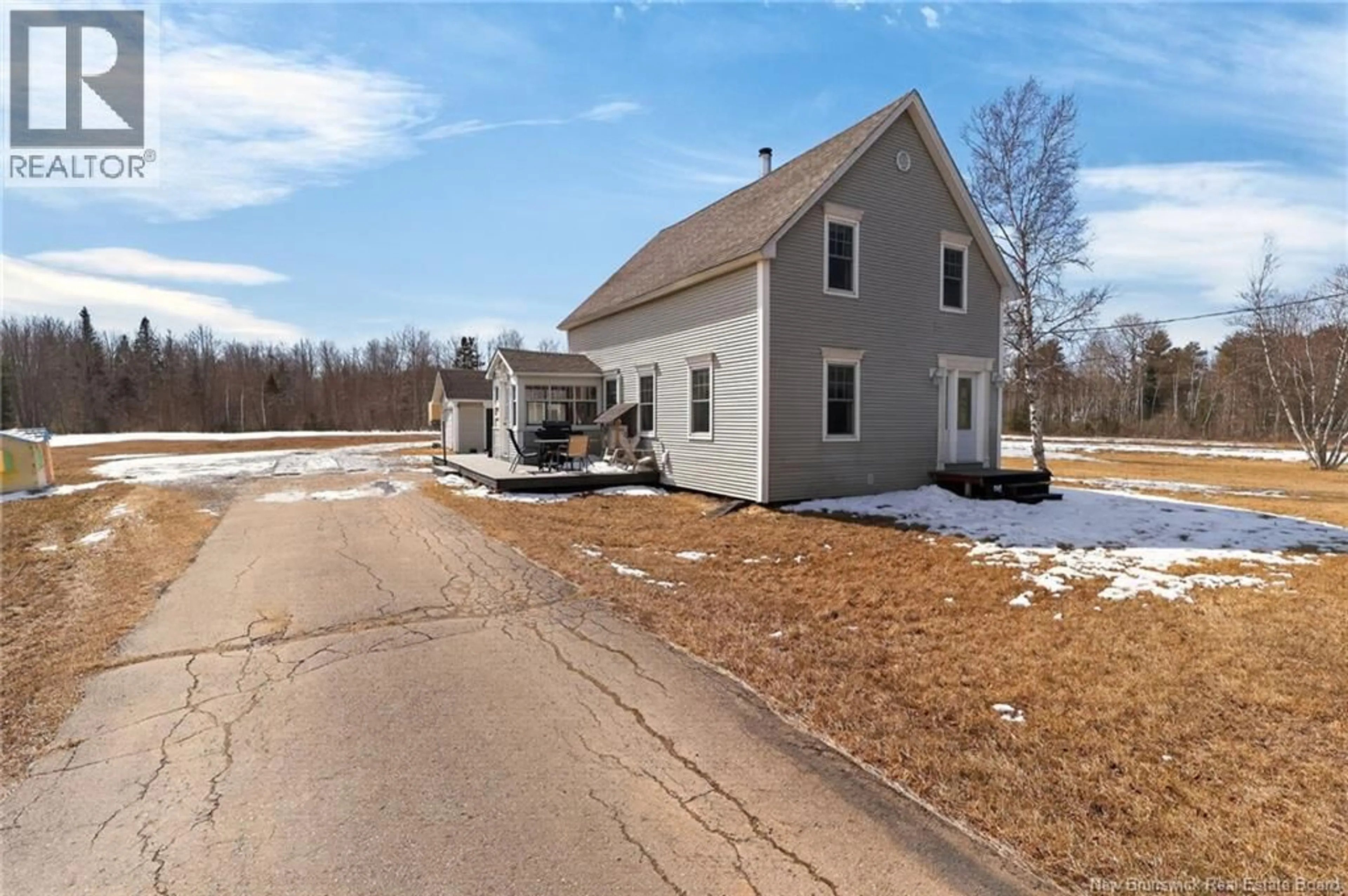 A pic from outside/outdoor area/front of a property/back of a property/a pic from drone, street for 9646 ROUTE 134, Aldouane New Brunswick E4W5K4