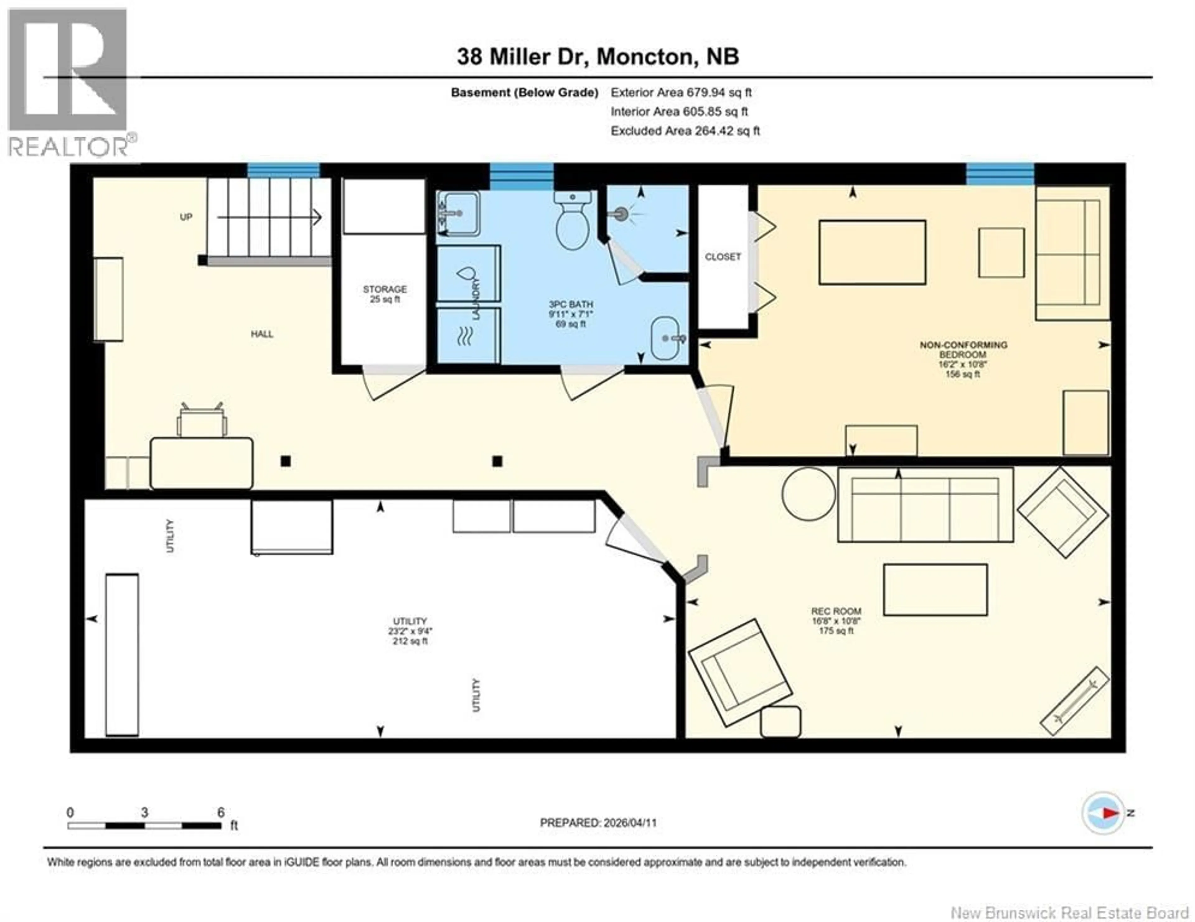 Floor plan for 38 MILLER DRIVE, Moncton New Brunswick E1C7T2