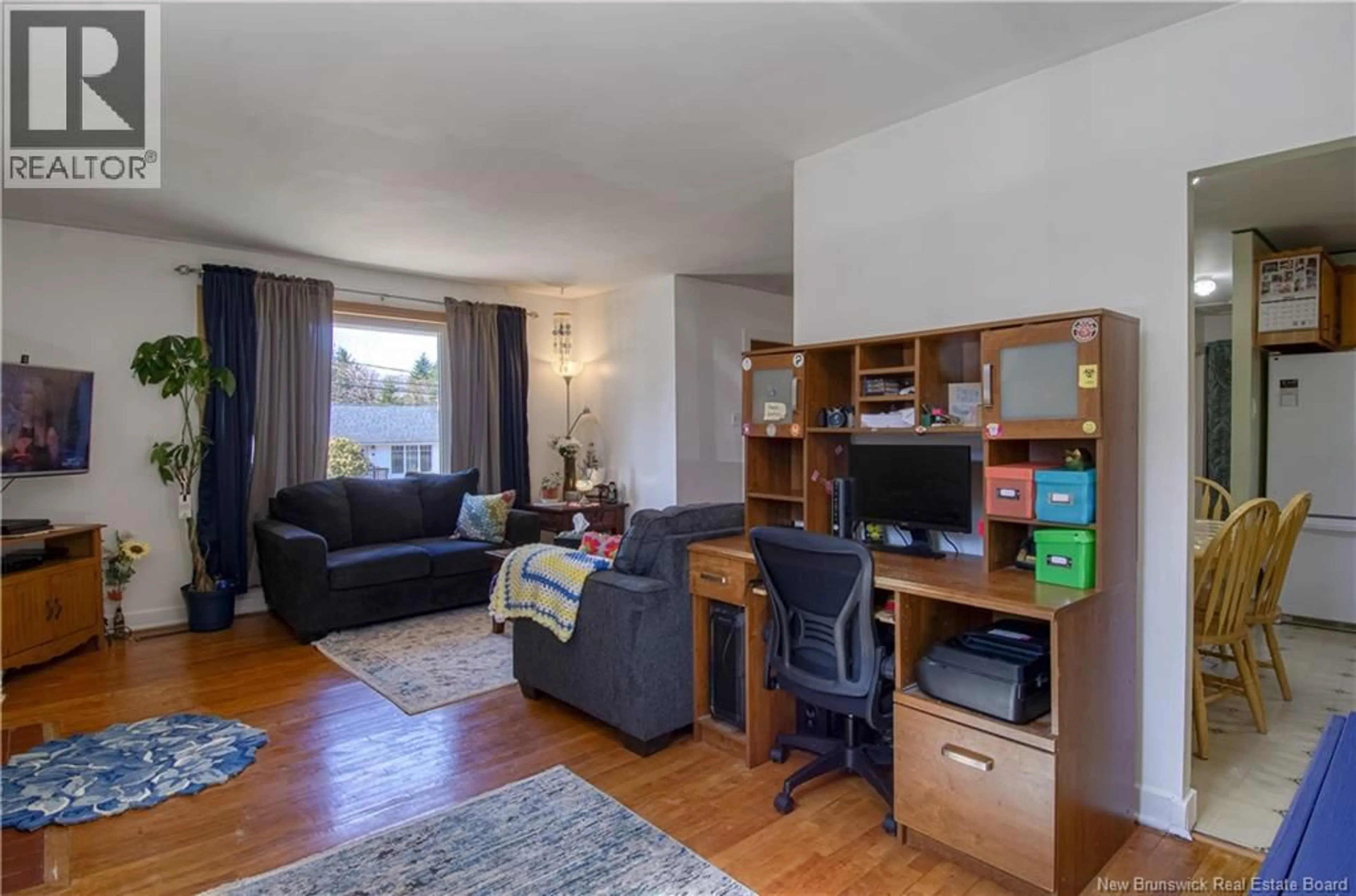 Living room with furniture, wood/laminate floor for 37 CREIGHTON AVENUE, Saint John New Brunswick E2J3G8