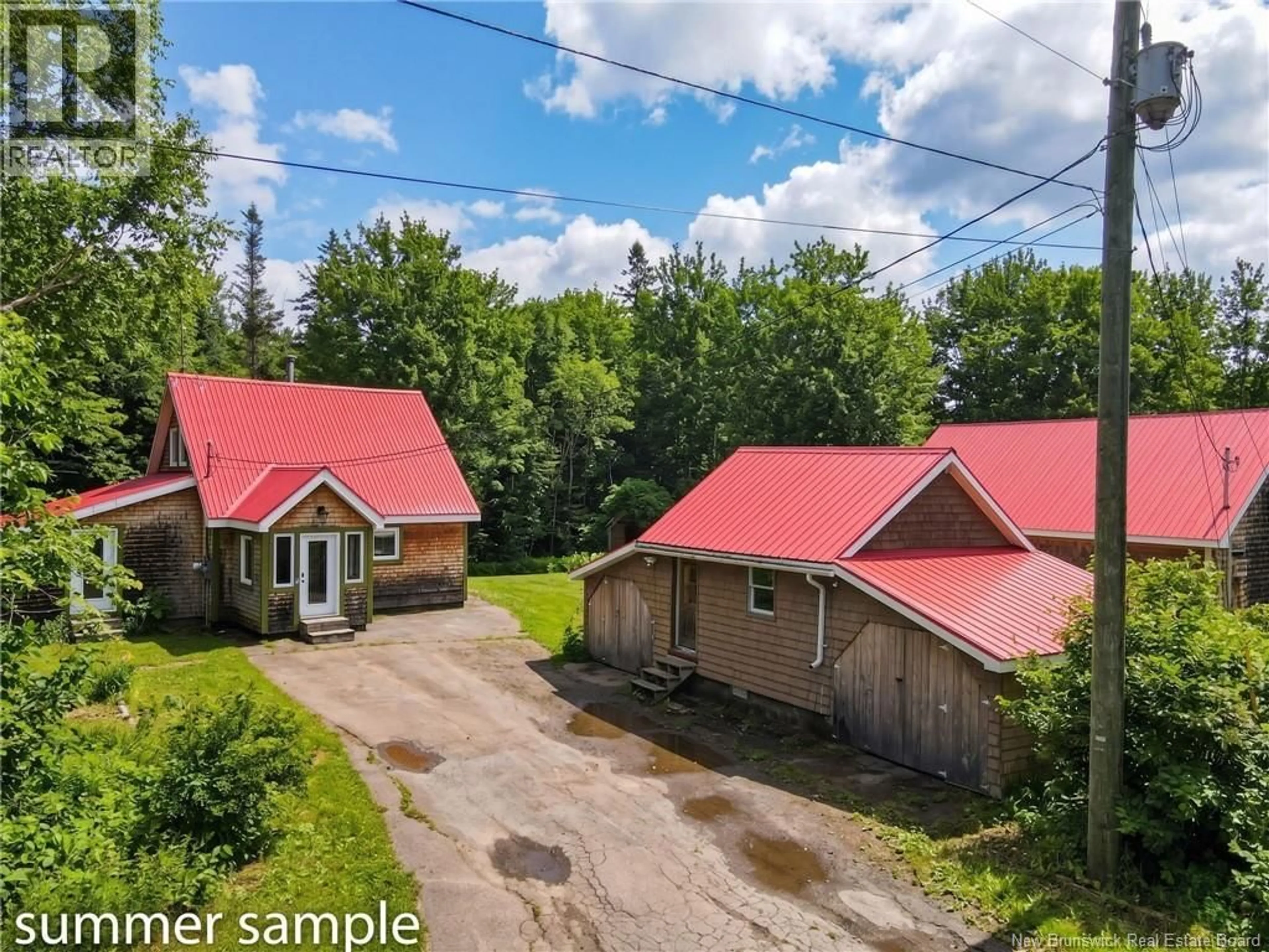 A pic from outside/outdoor area/front of a property/back of a property/a pic from drone, street for 199 CAISSIE ROAD, Notre-Dame New Brunswick E4V1T3
