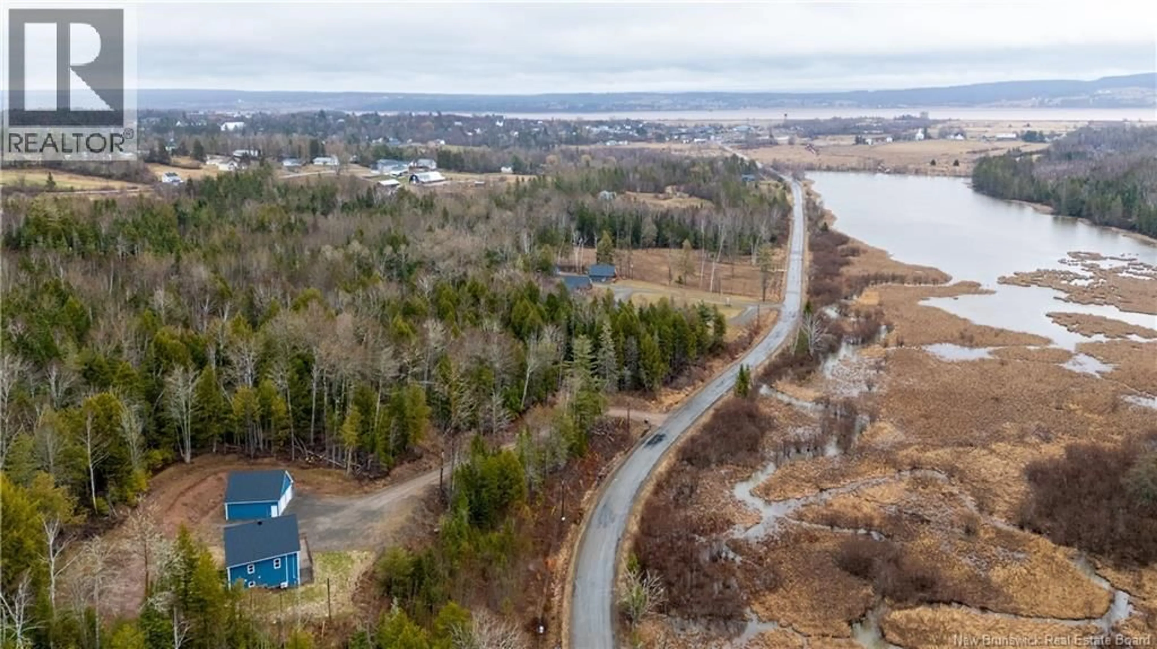A pic from outside/outdoor area/front of a property/back of a property/a pic from drone, water/lake/river/ocean view for 281 GOLF CLUB ROAD, Hillsborough New Brunswick E4H2T8
