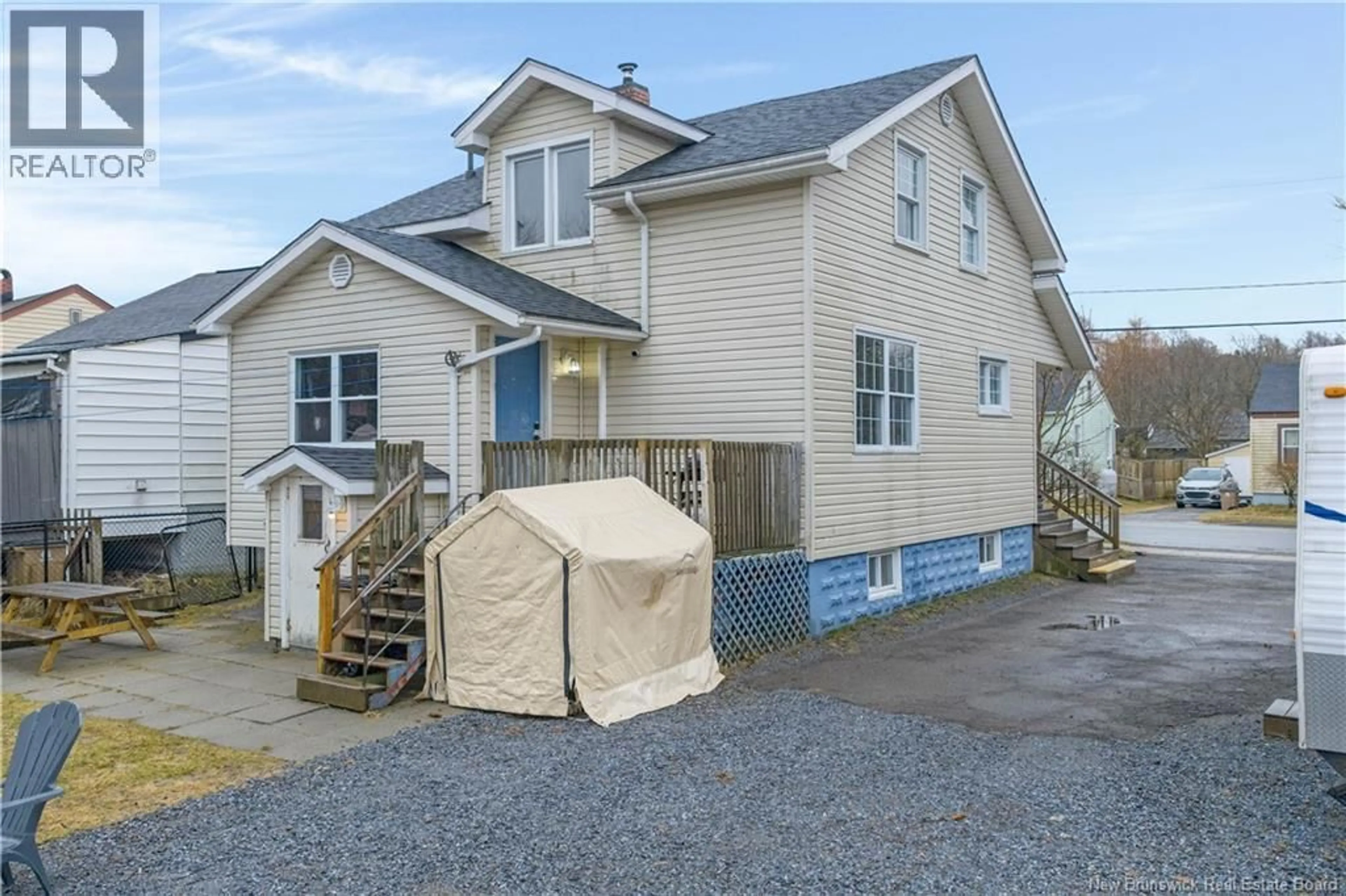 Home with vinyl exterior material, street for 53 EDITH AVENUE, Saint John New Brunswick E2J1P3